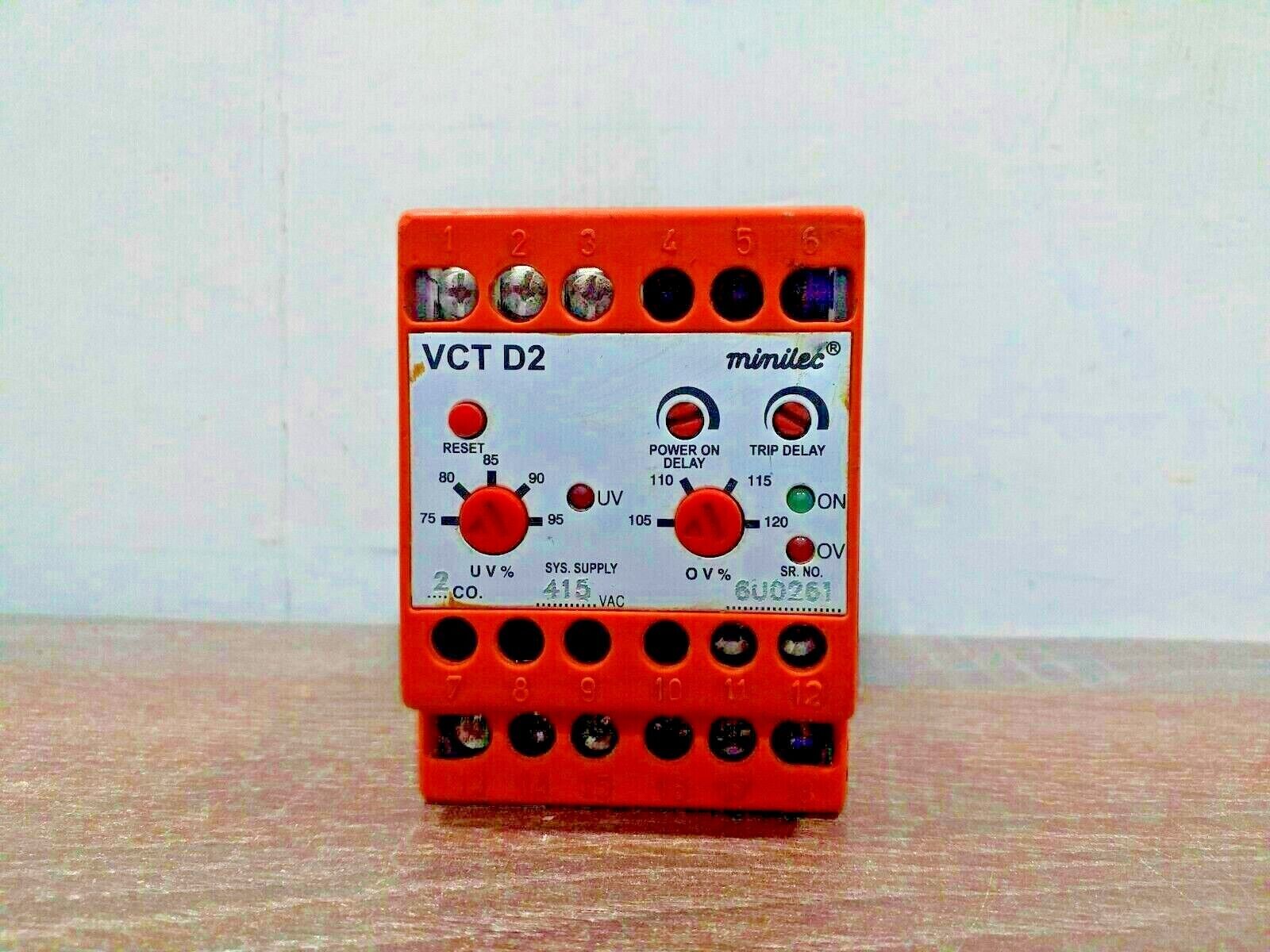 MINILEC VCT-D2 VOLTAGE MONITORING RELAY
