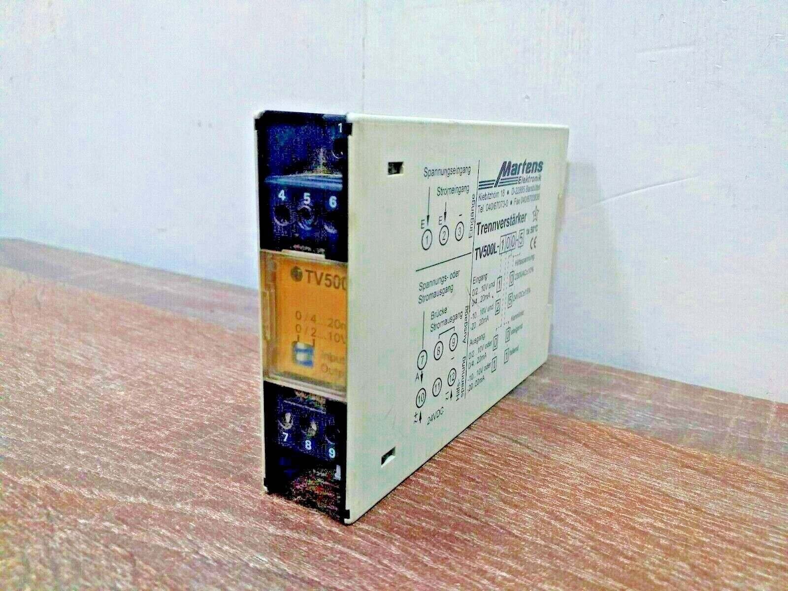 MARTENS ELEKTRONIK TV500L-100-5 CONVERTER ISOLATING SIGNAL