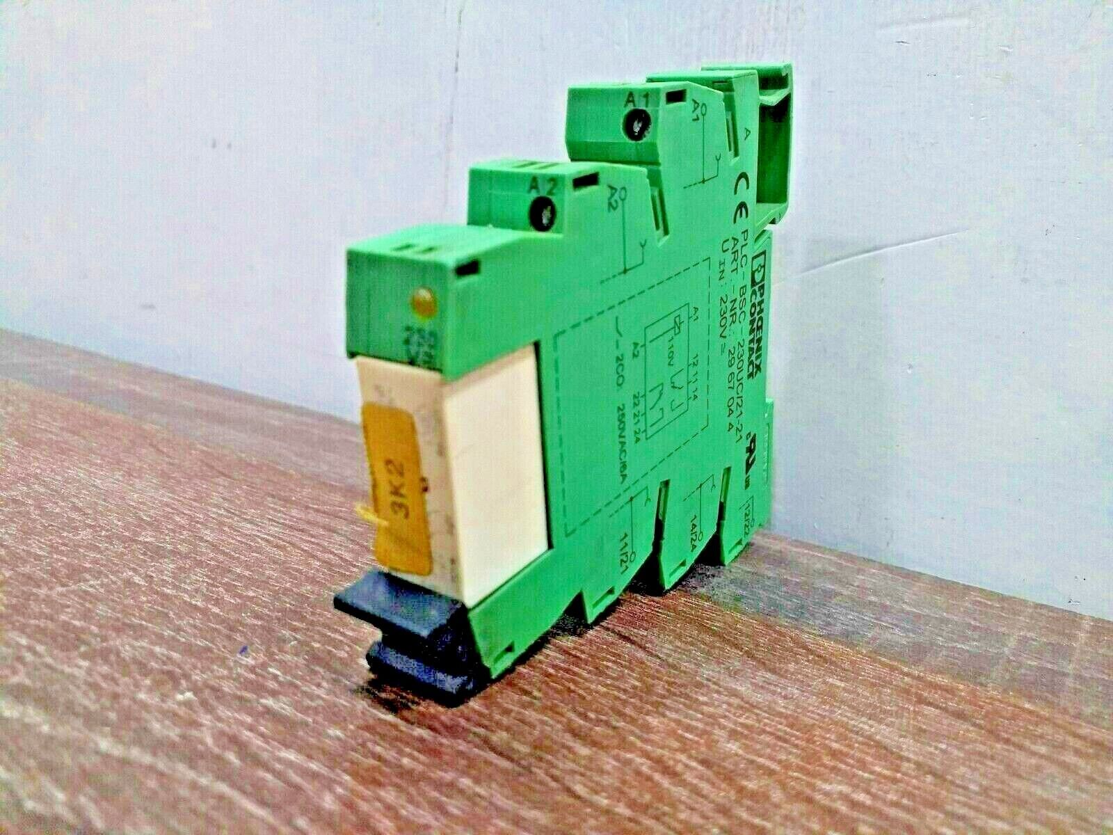 PHOENIX CONTACT PLC-BSC-230UC/21-21 RELAY MODULE