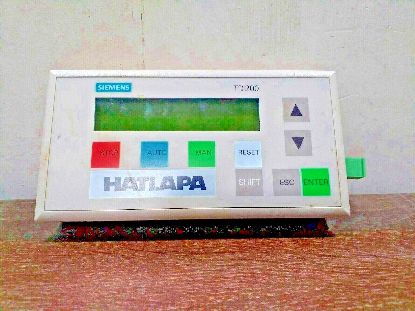 SIEMENS 6ES7272-0AA30-0YA1 TD200 OPERATOR INTERFACE