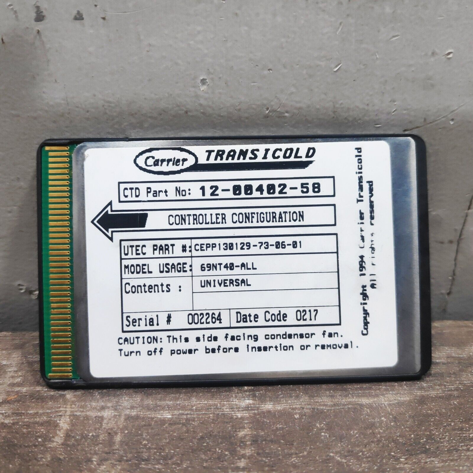 CARRIER TRANSICOLD 12-00402-58