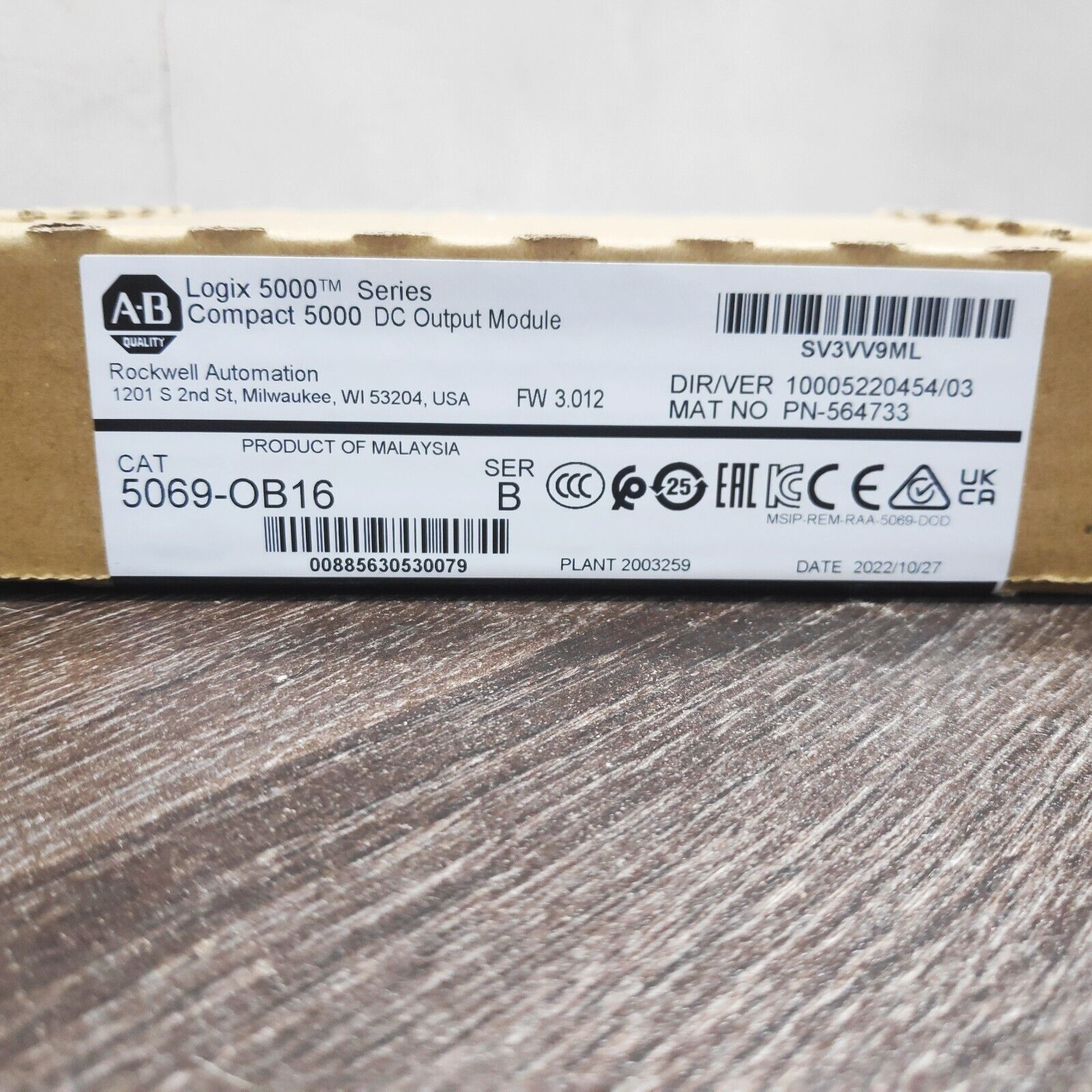 ALLEN BRADLEY 5069-OB16 SER.B