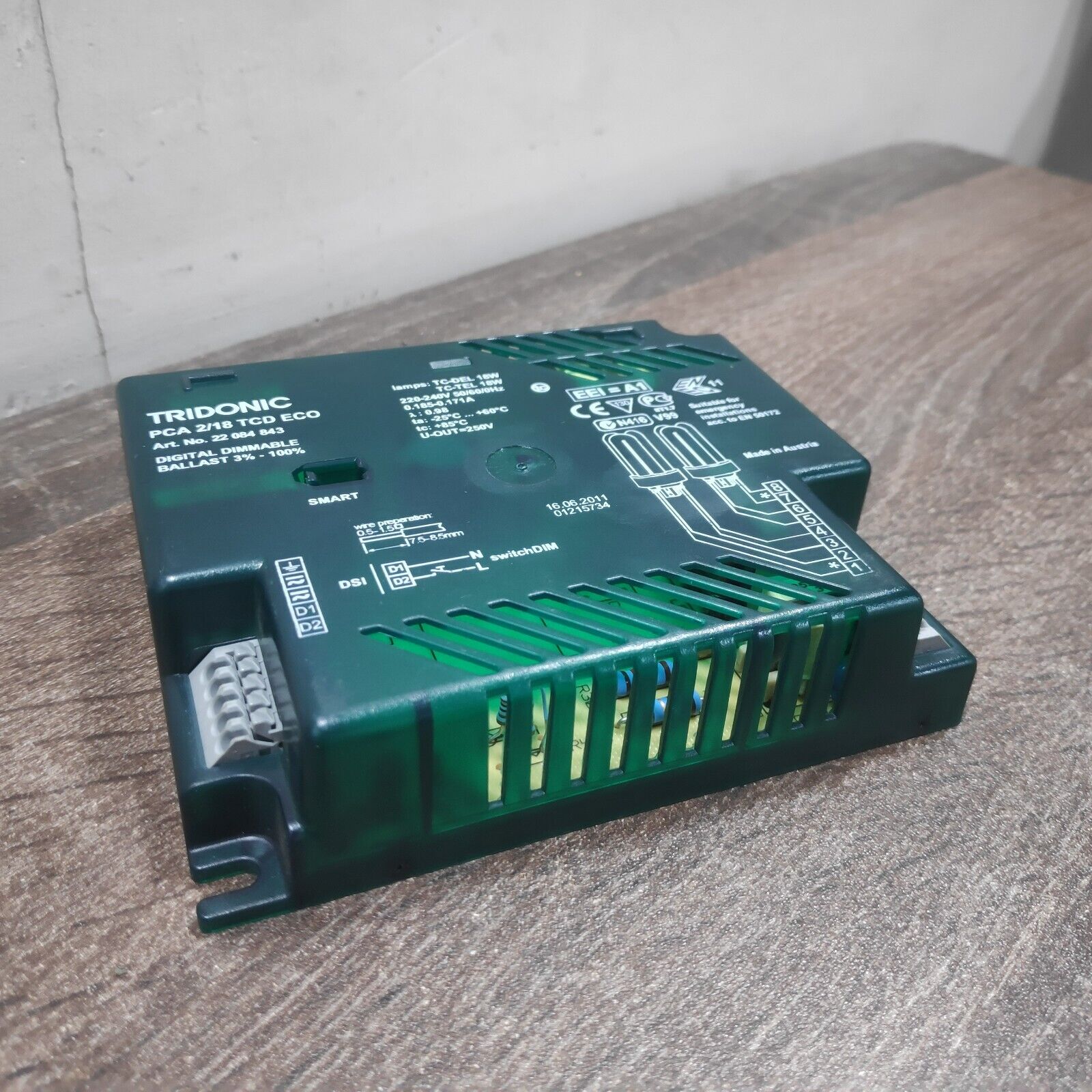 TRIDONIC PCA 2/18 TCD ECO 22084843 Digital Dimmable Ballasts