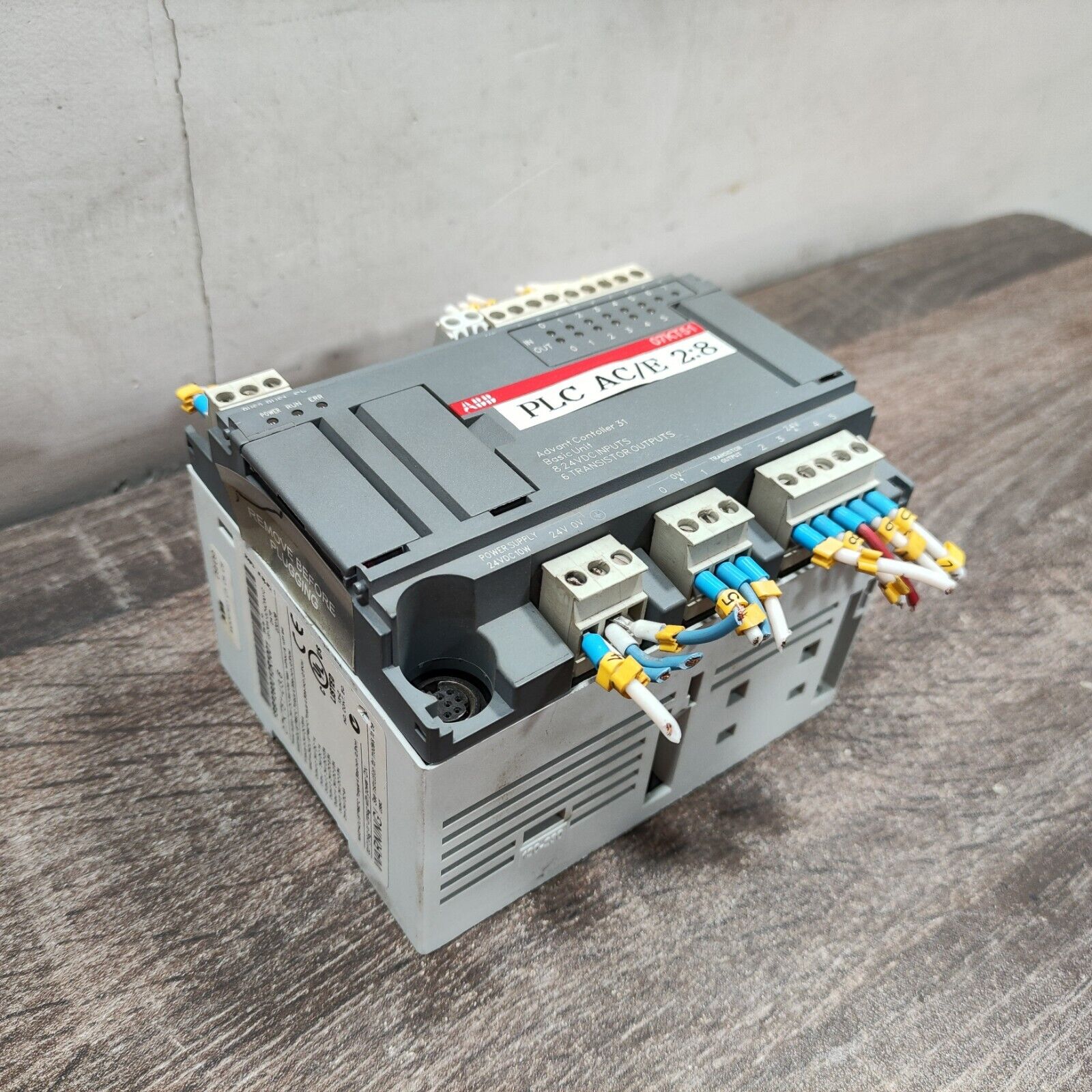 ABB 07KT51-U3.6 1SBP260012R1001 Advant Controller 31 Base Unit PLC CPU Module