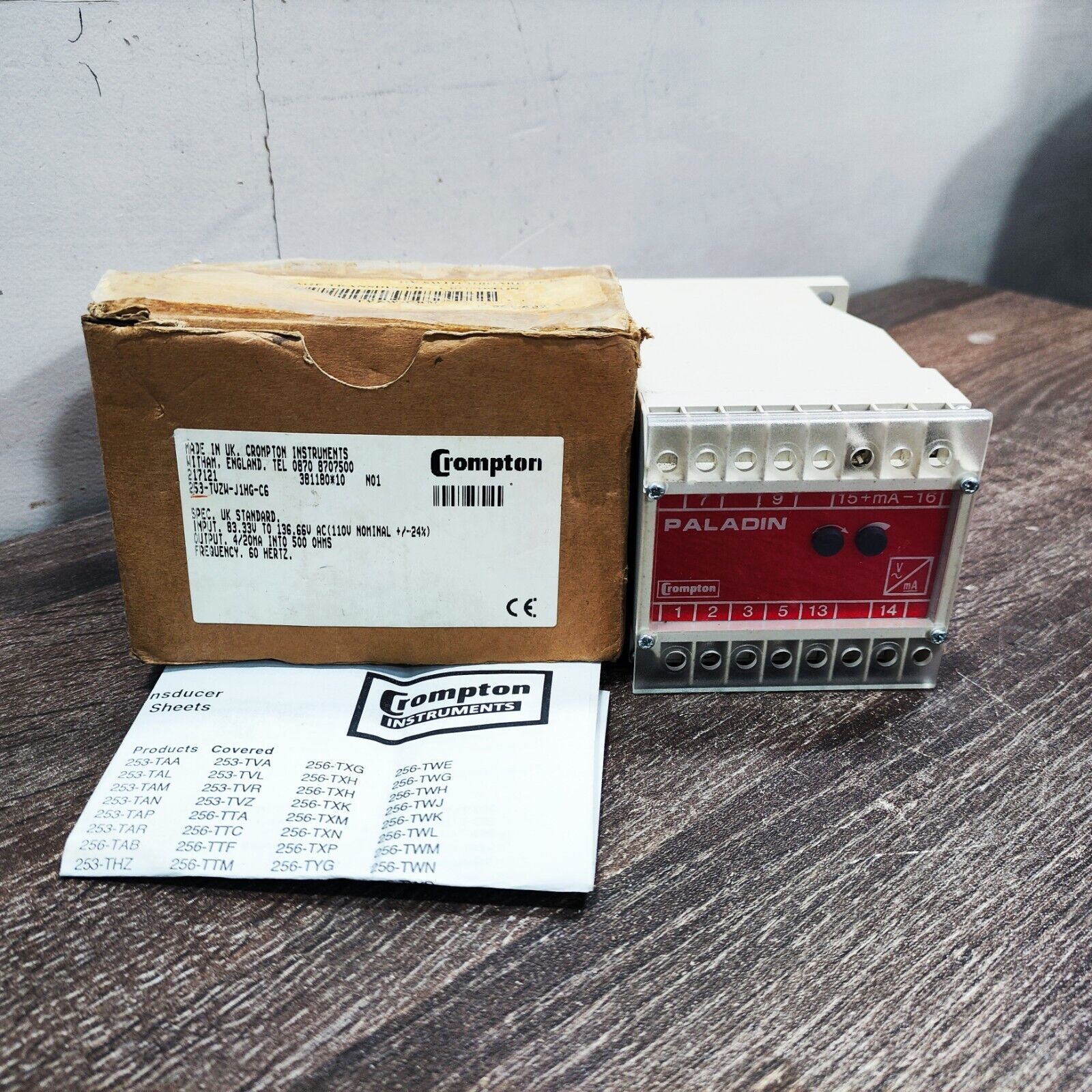 Crompton 253-TVZW-J1HG-C6 - Paladin AC Voltage Transducer
