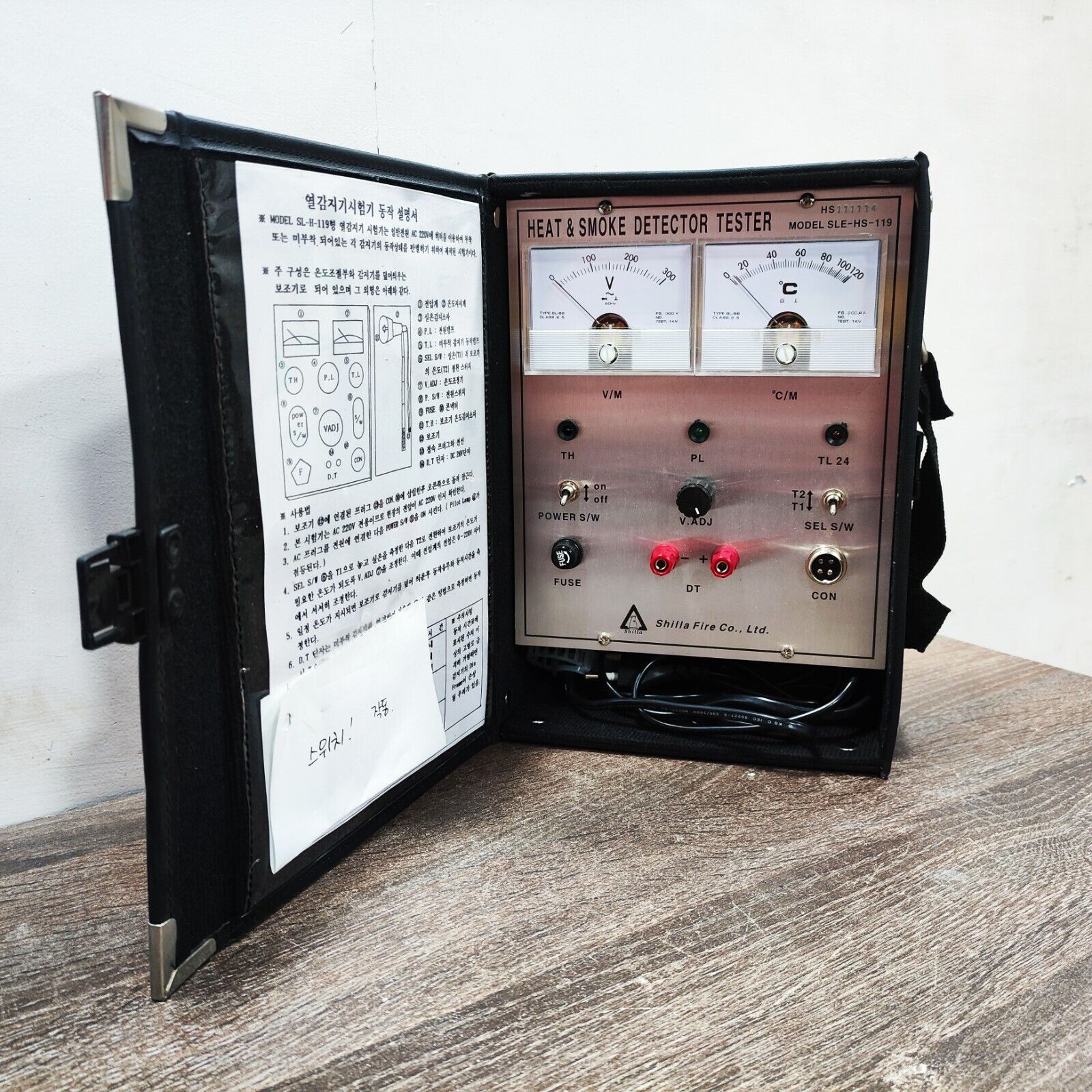 SHILLA FIRE CO. LTD. SLE-HS-119 HEAT & SMOKE DETECTOR TESTER