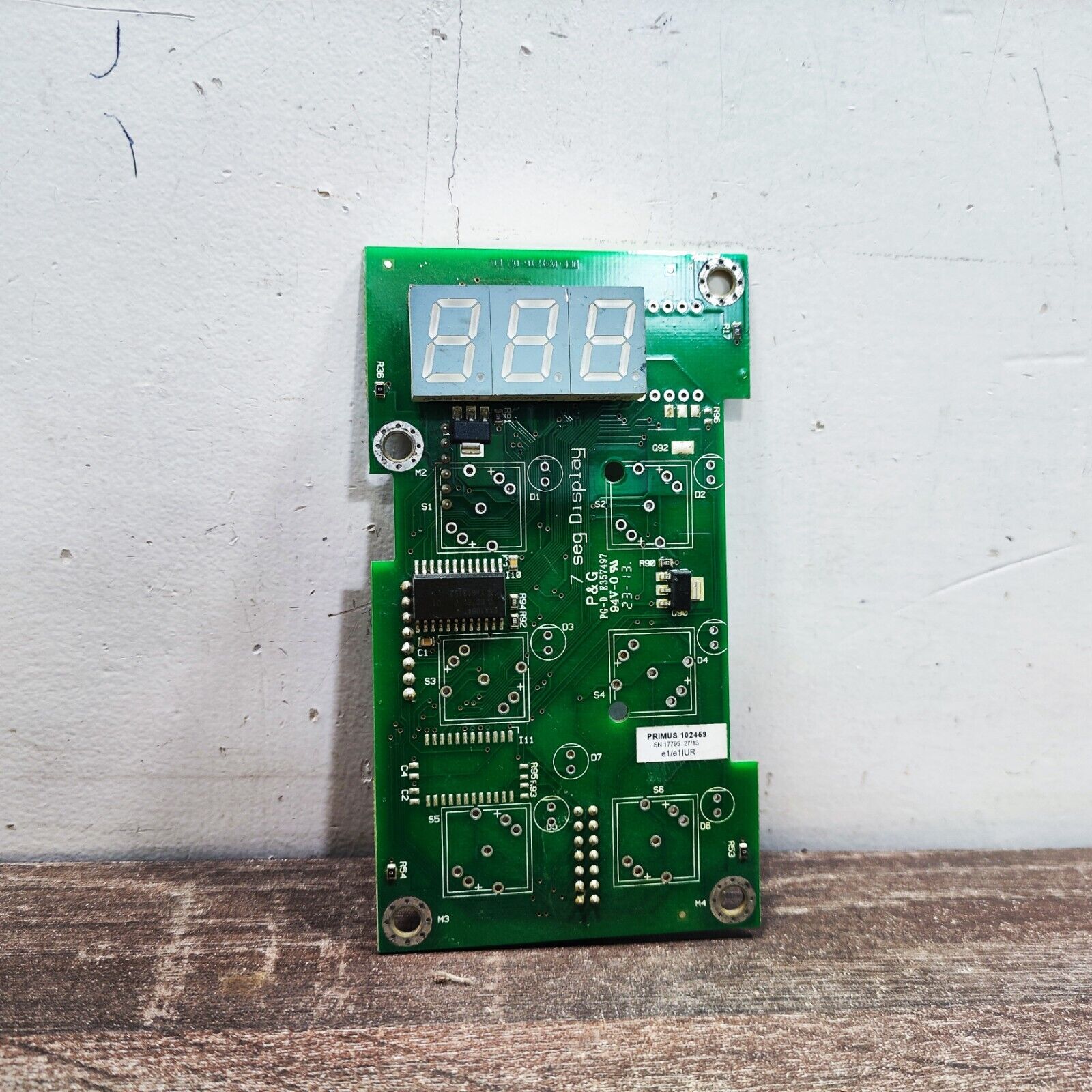 P&G PG-D E357497 PRIMUS 102459 7 SEG DISPLAY