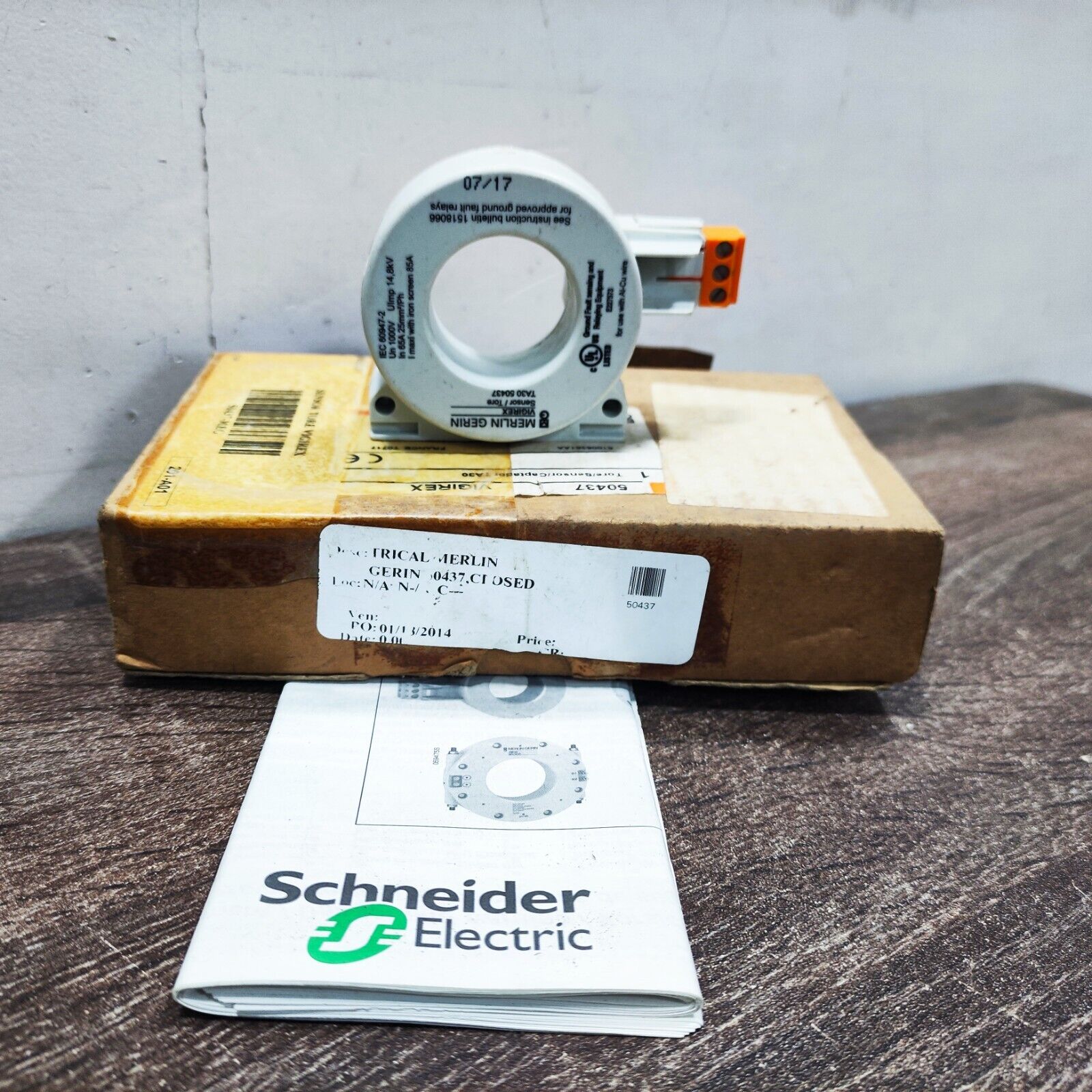 MERLIN GERIN 50437 CLOSED TOROID SENSOR TYPE-A TA30