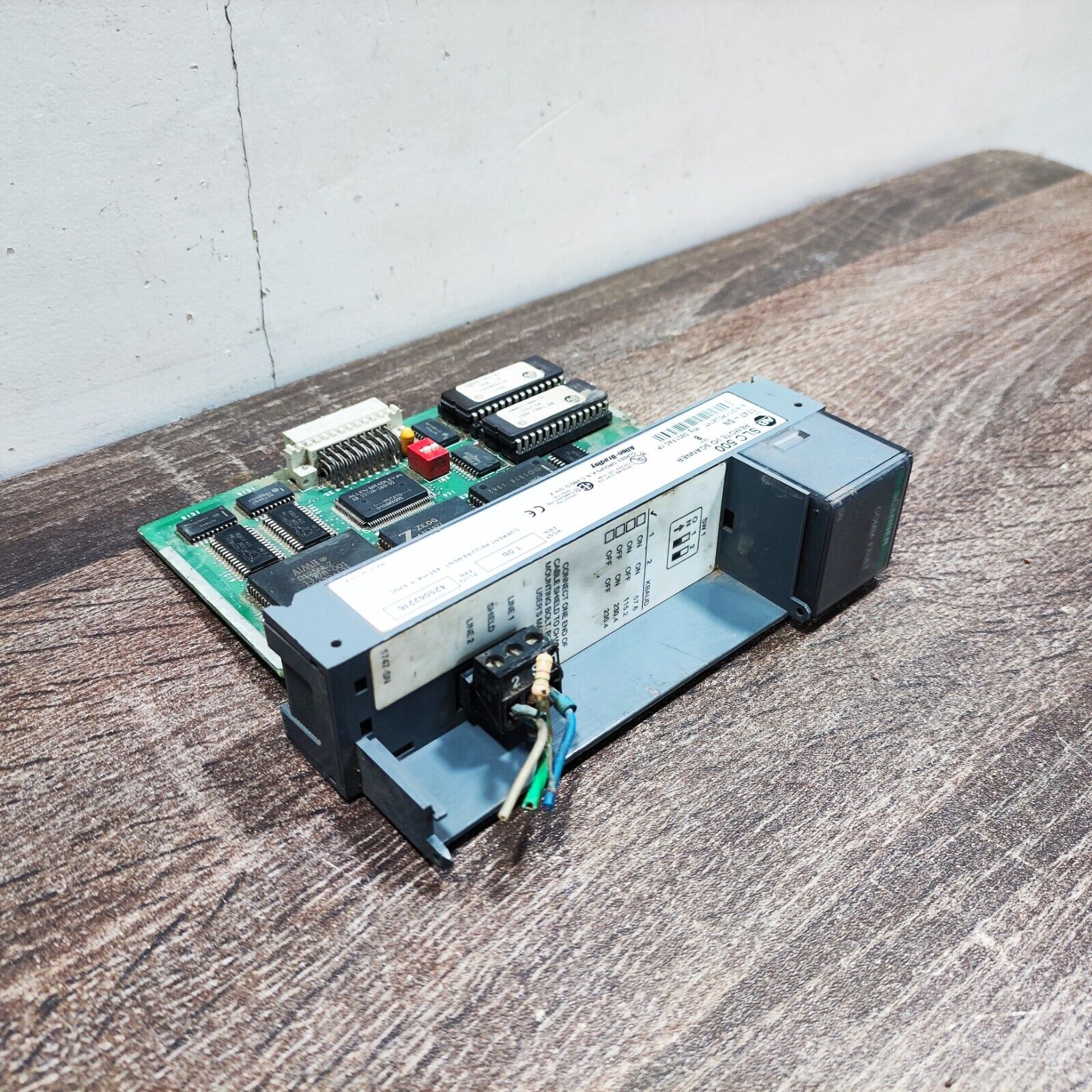 ALLEN BRADLEY 1747-SN SER.B SLC-500 REMOTE I/O SCANNER MODULE