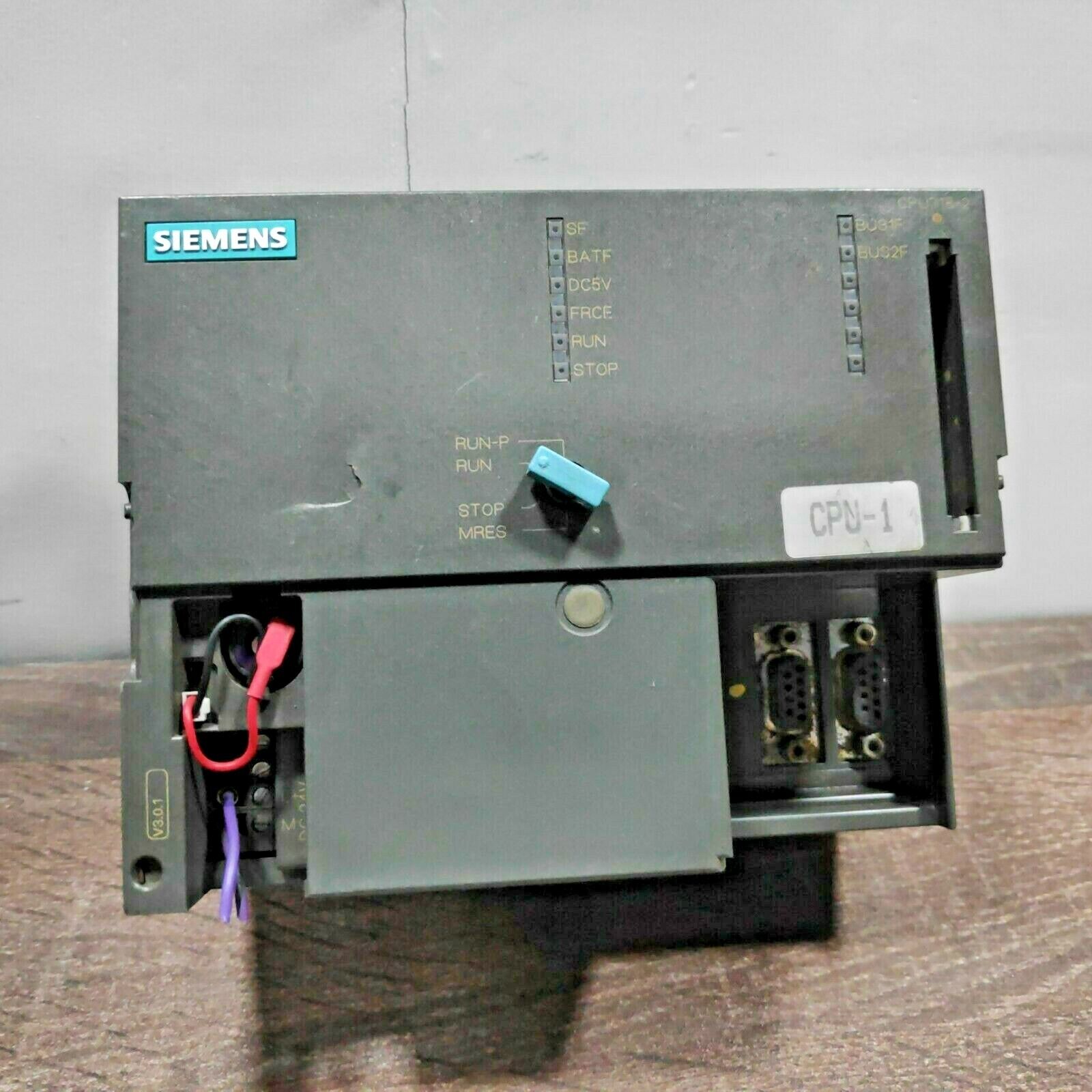 SIEMENS 6ES7318-2AJ00-0AB0 SIMATIC S7-300 CPU318-2DP PLC CPU MODULE 512 KB WORK MEMORY 2 INTERFACE PROFIBUS-DP/MPI