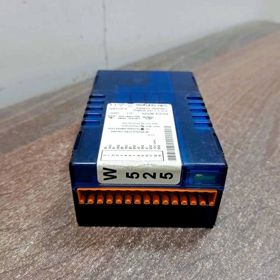 SAIA BURGESS PCD3.W525 I/O MODULE PCD3 SERIES ANALOG W/ GALVANIC ISOLATION 4 IN. / 2 OUT. 14 BITS (IN.) / 12 BITS (OUT.) 