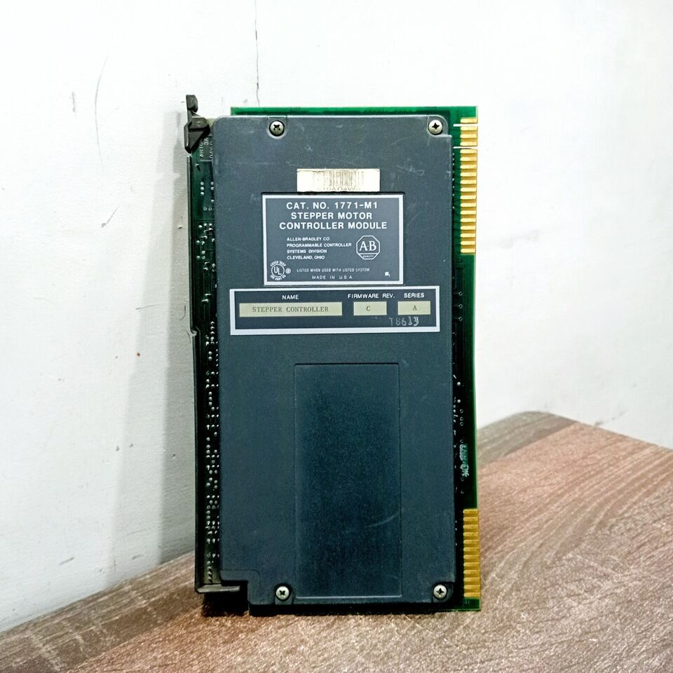 ALLEN BRADLEY 1771-M1 STEPPER MOTOR CONTROL MODULE 1.75 AMP 5 VDC STATUS LEDS