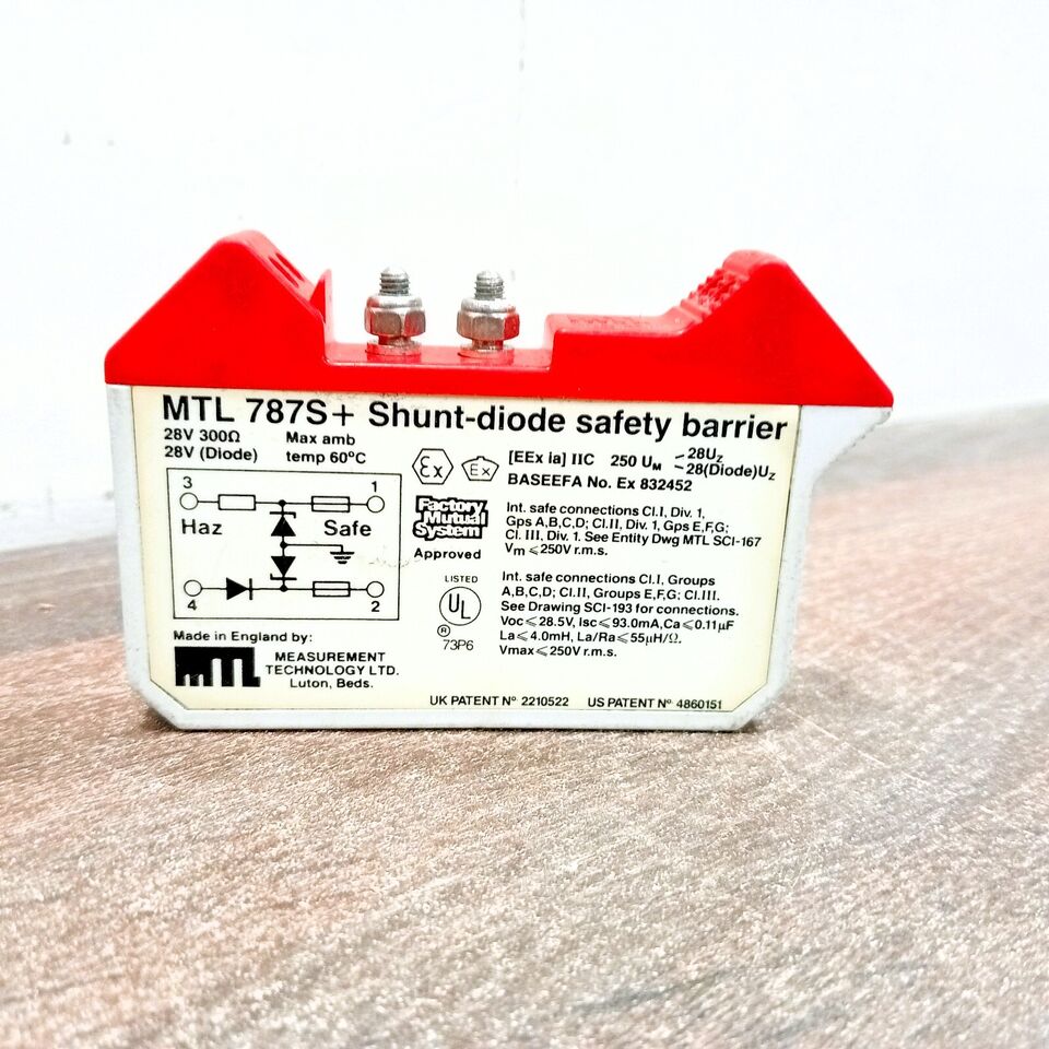 MTL MTL-787S+ (MTL787S+) SAFETY BARRIER SHUNT DIODE 28VDC 93MA 300OHM