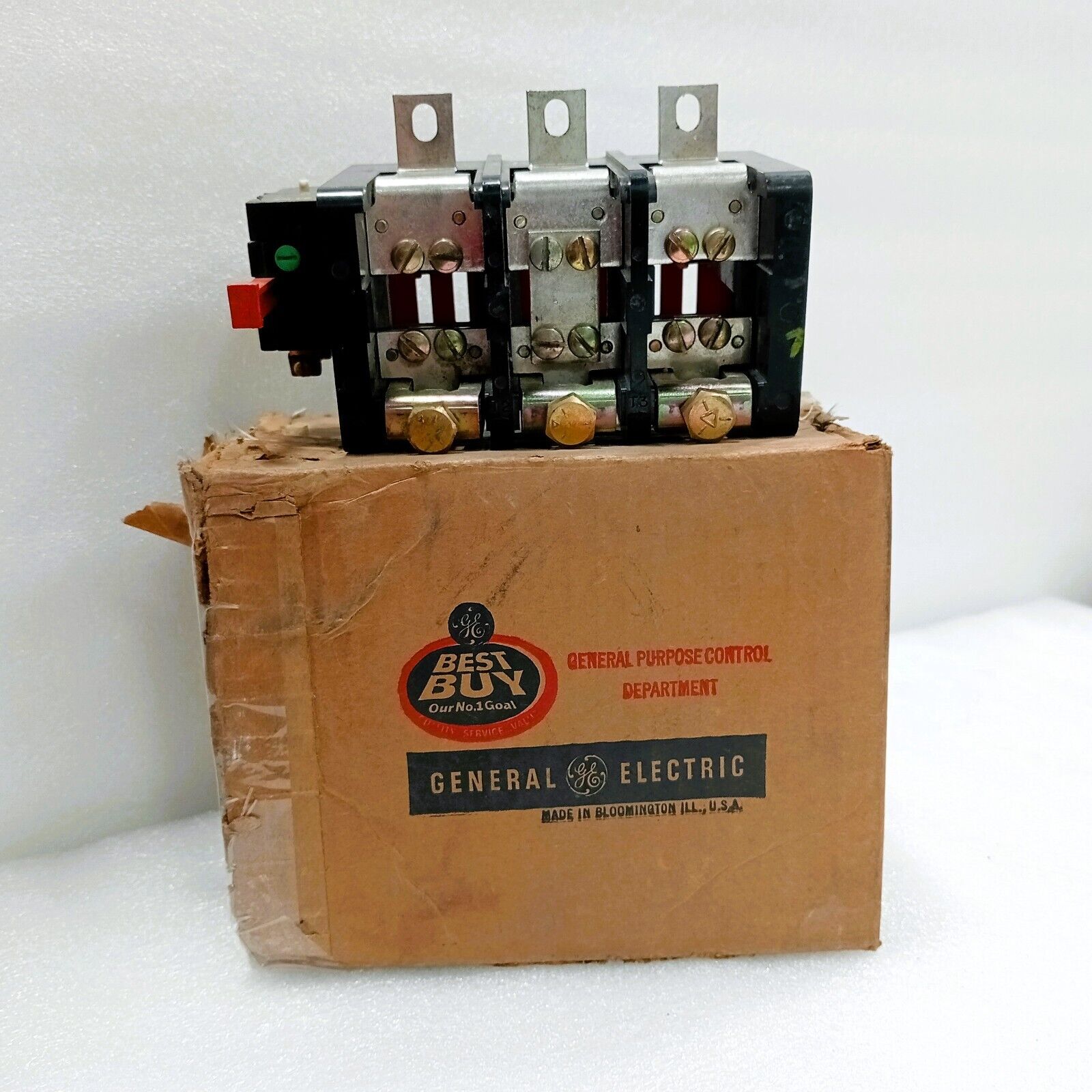 GENERAL ELECTRIC 224E510F OVERLOAD RELAY SIZE 4 3 POLE NEMA B600