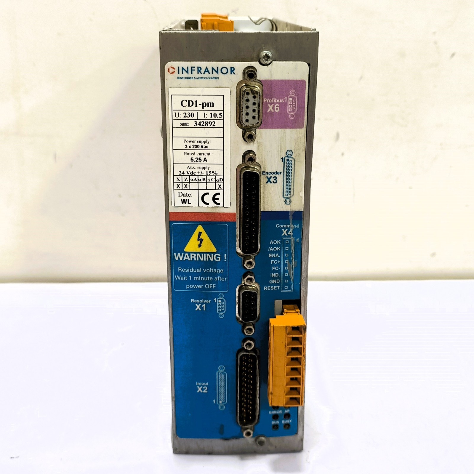 INFRANOR Power Supply 3x 230 VAC CD1-pm 230 / 10.5