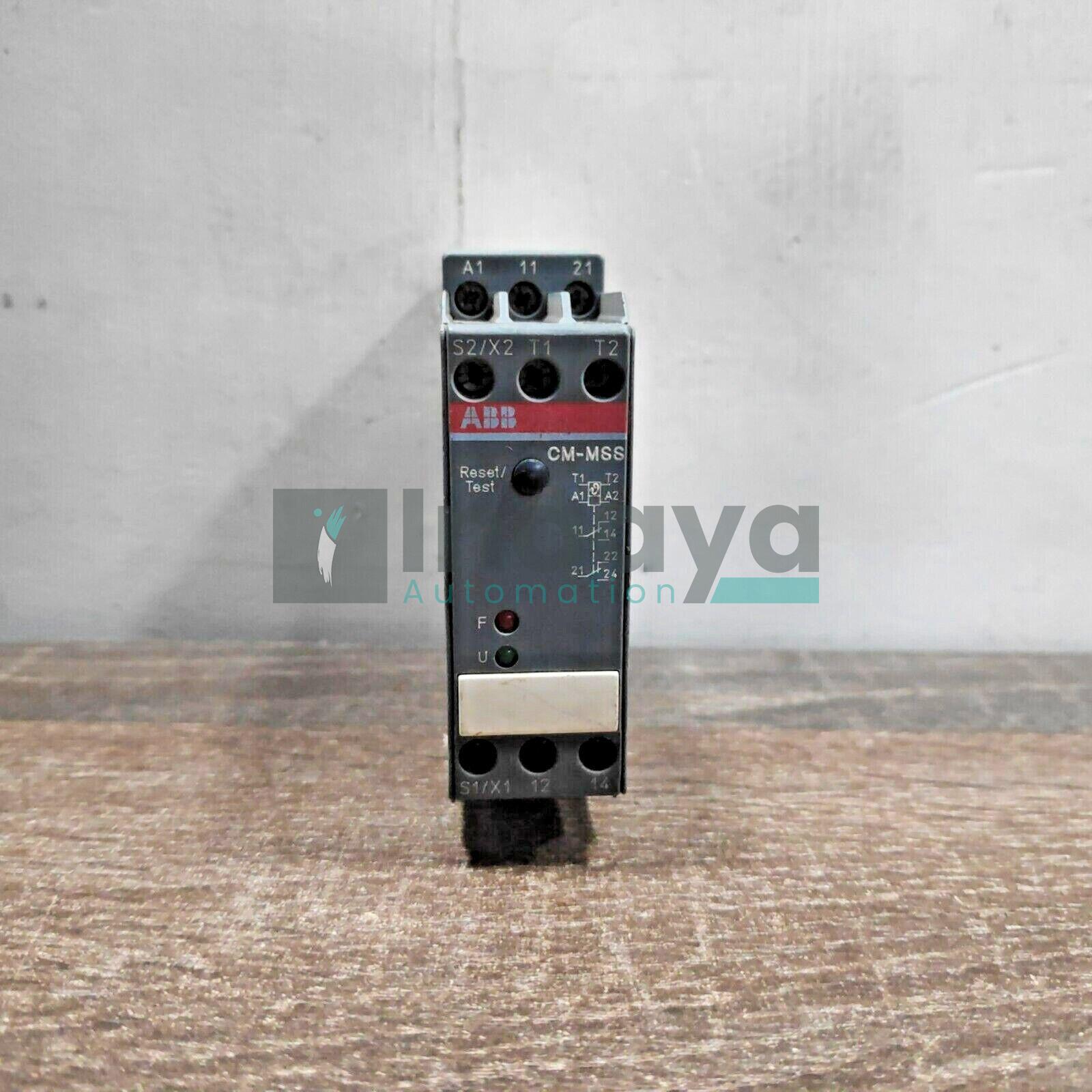 ABB 1SVR430720R0300 CM-MSS THERMISTOR RELAY MOTOR PROTECTION MONITORING RELAY SINGLE SENSOR CIRCUIT 24-240 V AC/DC 15-400 HZ