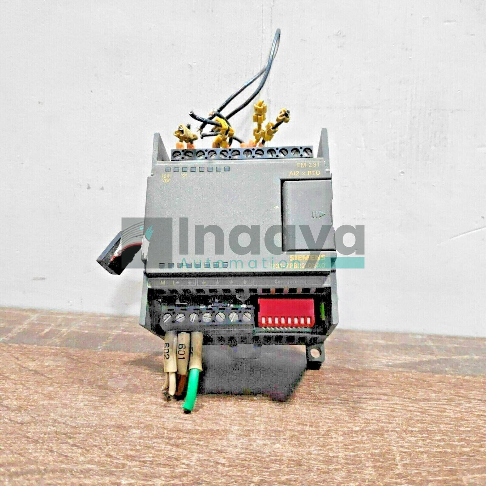SIEMENS 6ES7231-7PB22-0XA0 SIMATIC S7 SERIES 2 POINTS ANALOGUE INPUT MODULE RTD INPUT 60MA LOAD 87MA BACKPLANE BUS