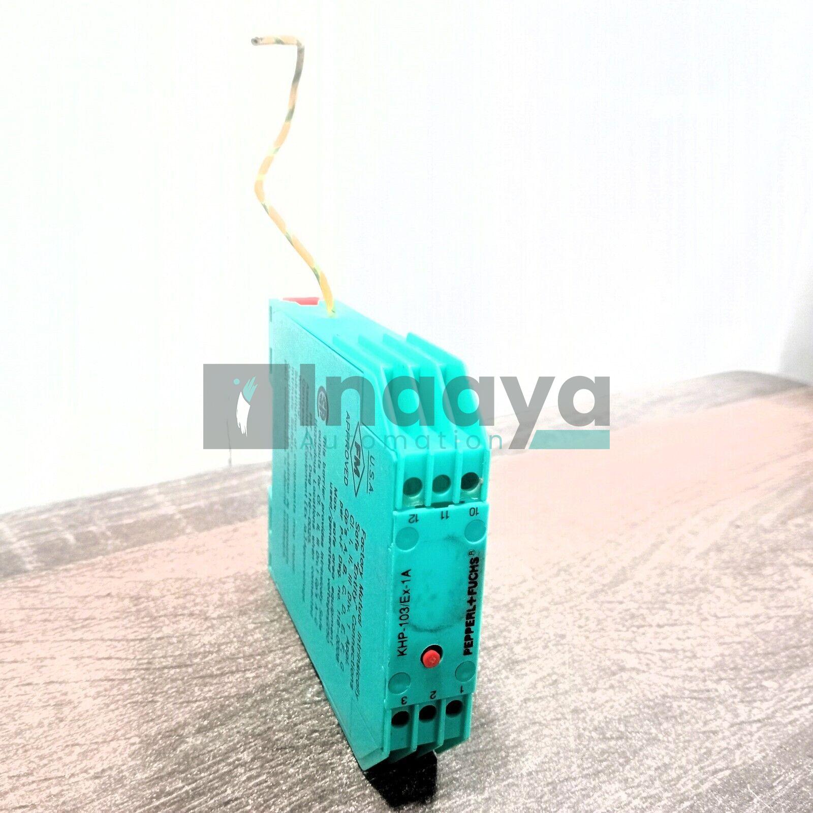 PEPPERL+FUCHS KHP-103/EX-1A FUSE ZENER BARRIER 1CHANNEL 28V 300OHM
