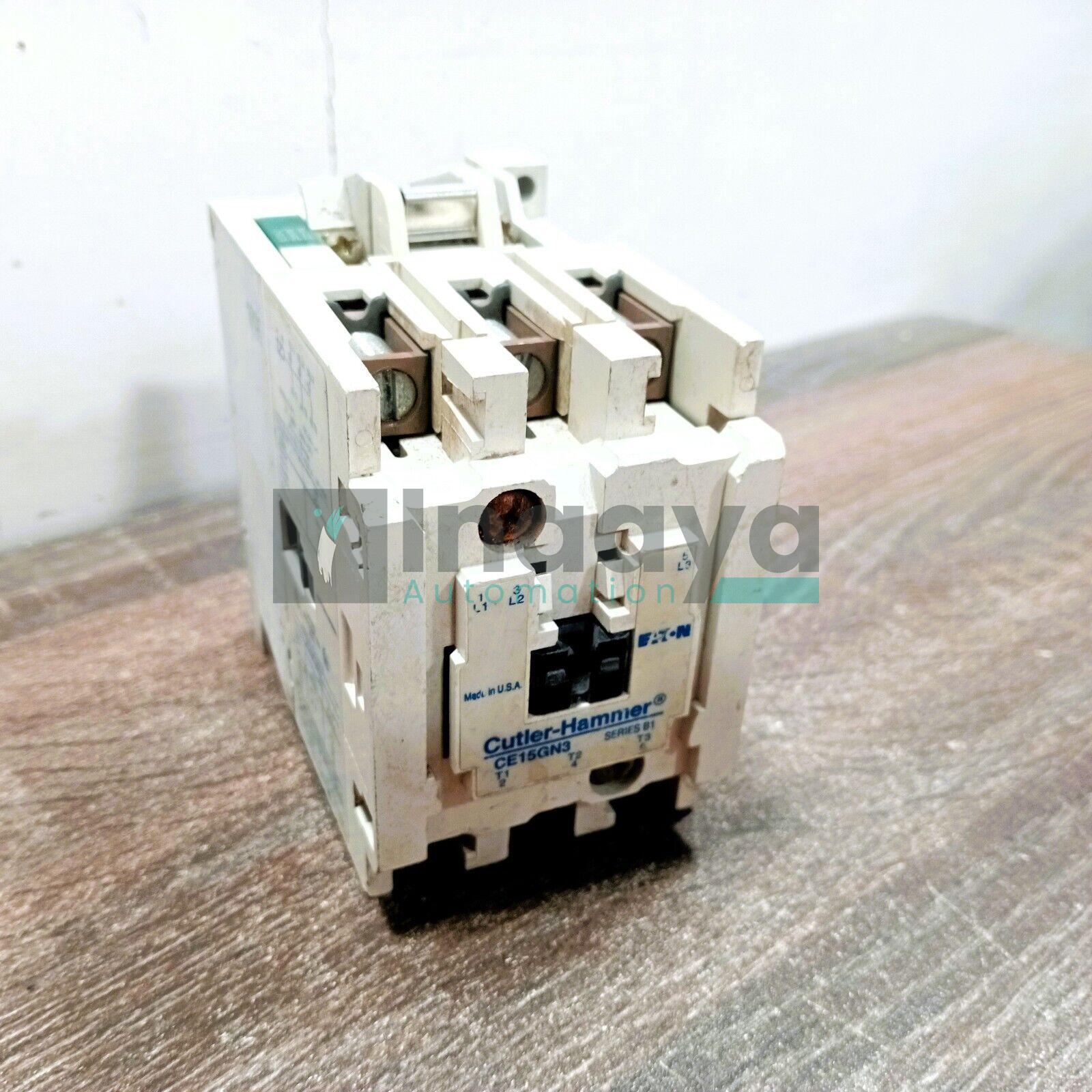 EATON-CUTLER HAMMER CE15GN3M CONTACTOR 240V 60HZ 220V 50HZ