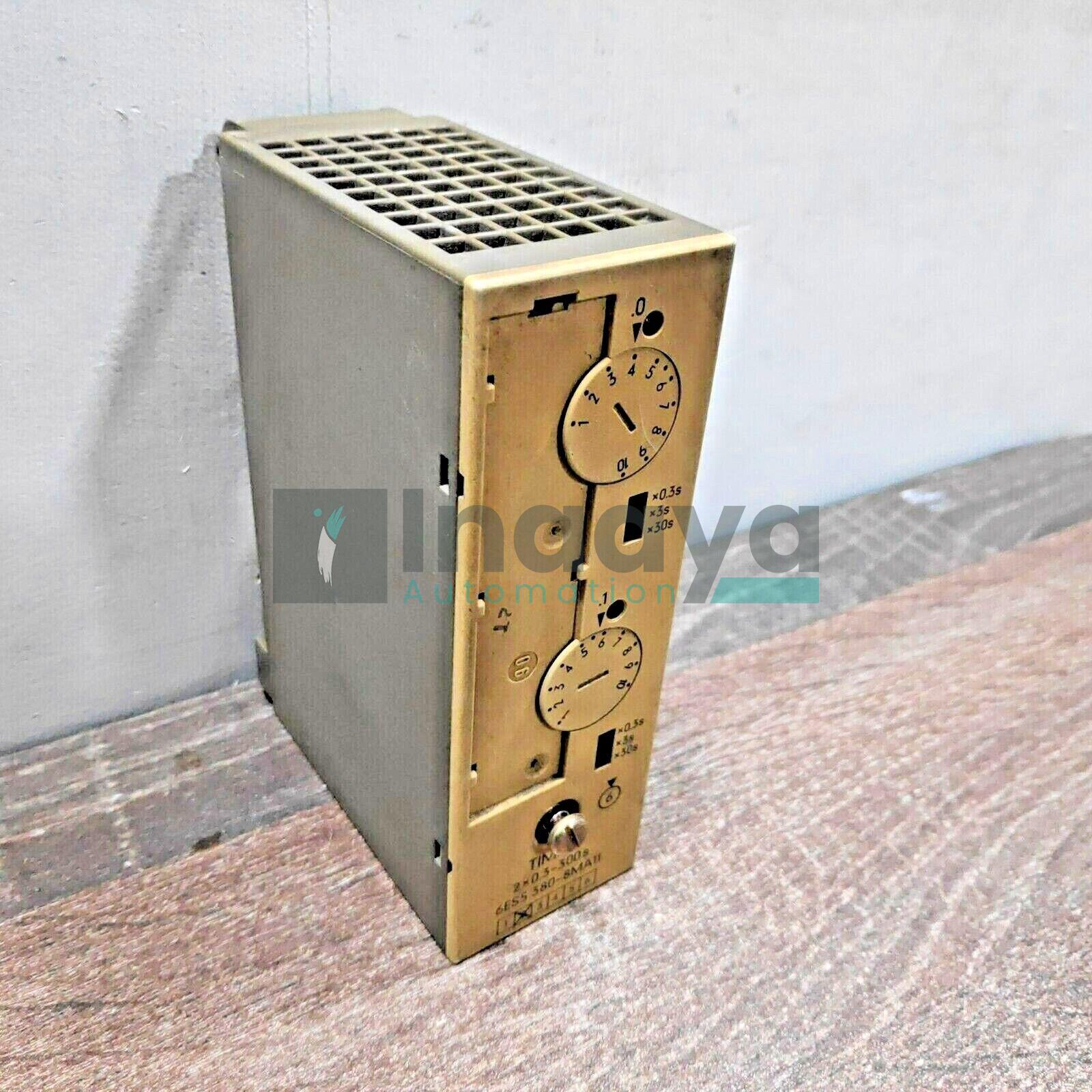 SIEMENS 6ES5380-8MA11 PLC TIMING MODULE 2 POINT 0.3-300 SECOND