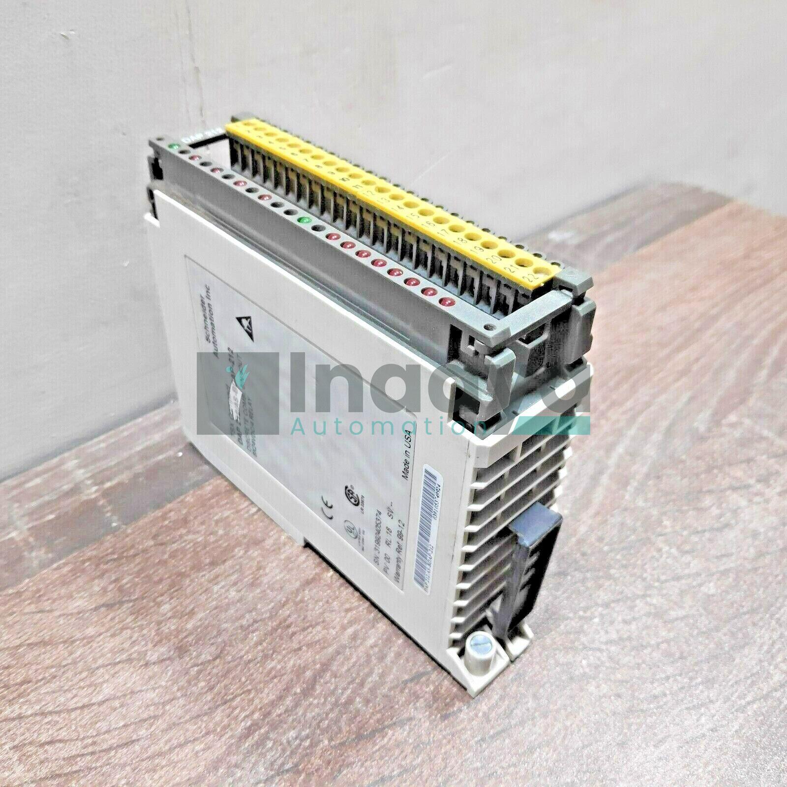 SCHNEIDER ELECTRIC AS-BDAP-212 INPUT MODULE CONNECTORS 984ASBDAP212 2AMP 4 POINT 8-24VDC RELAY 120 TERMINAL STRIP PART NO-99FB-01