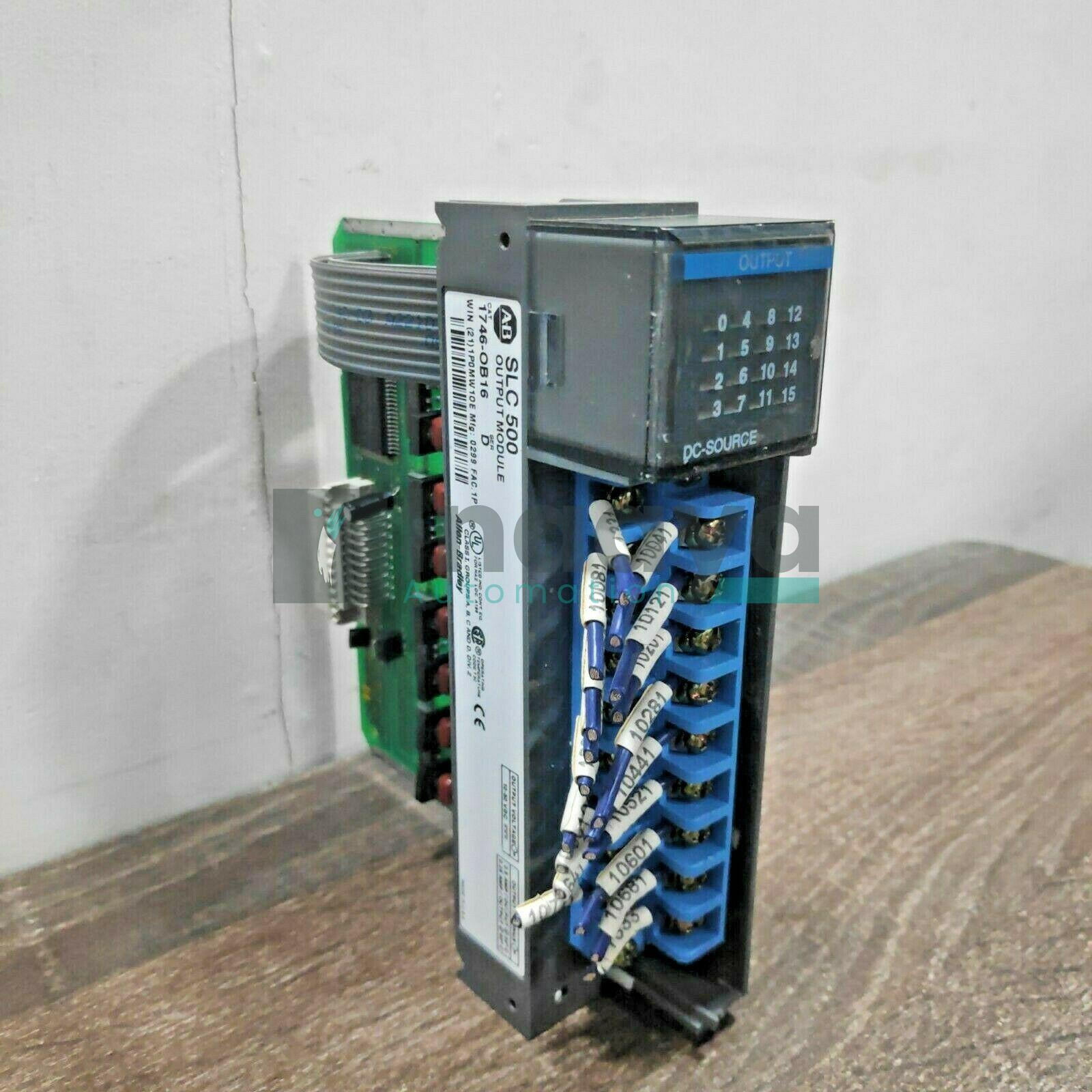 ALLEN BRADLEY 1746-OB16 SER.D SLC 500 OUTPUT MODULE