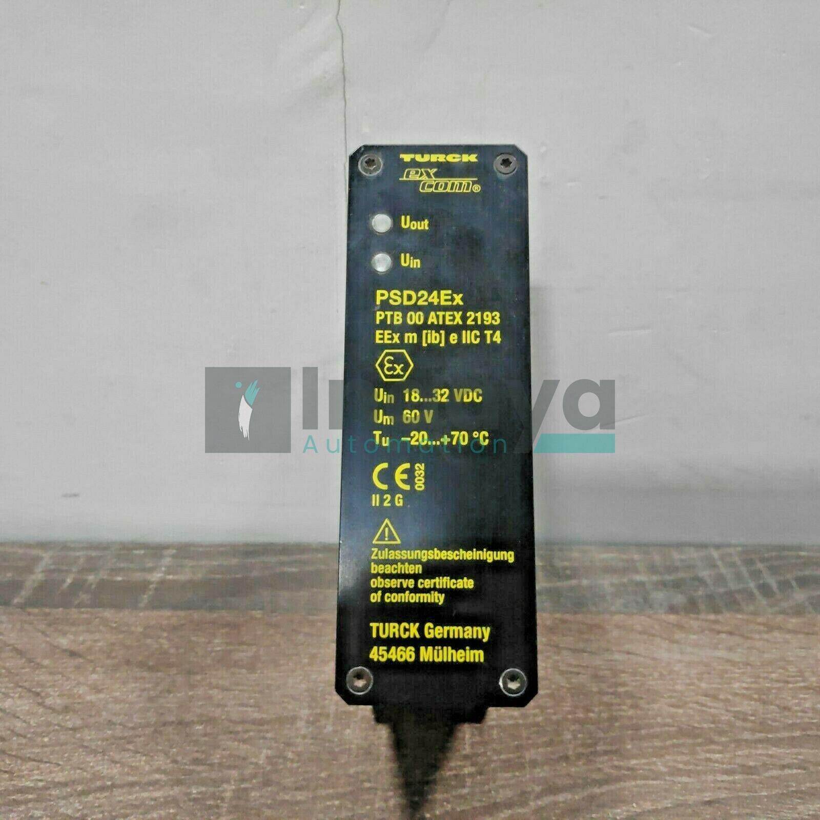 TURCK PSD24EX EXCOM POWER SUPPLY MODULE 24VDC 60W OUTPUT ZONE-1 IP50 