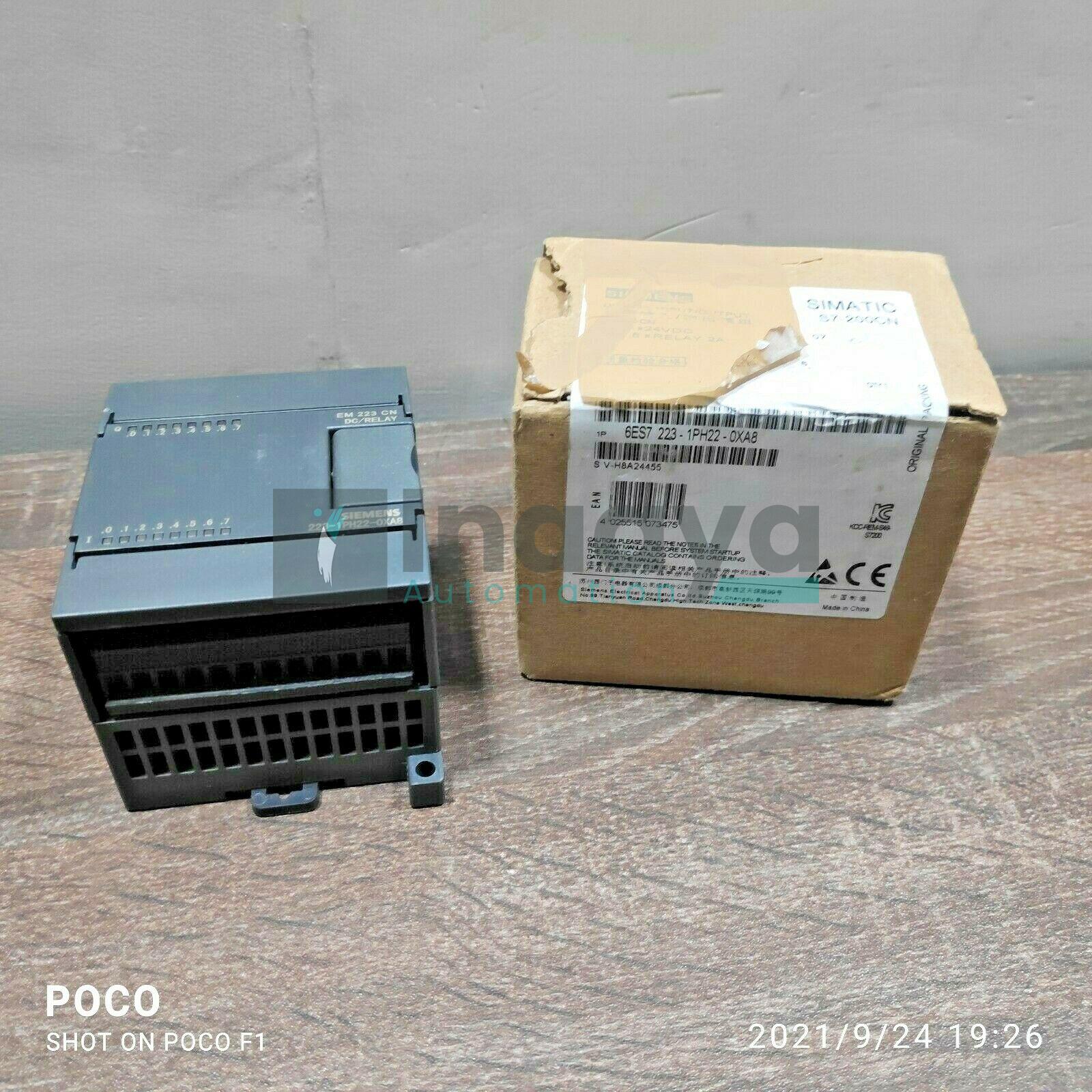 SIEMENS 6ES7223-1PH22-0XA8 DIGITAL I/O MODULE