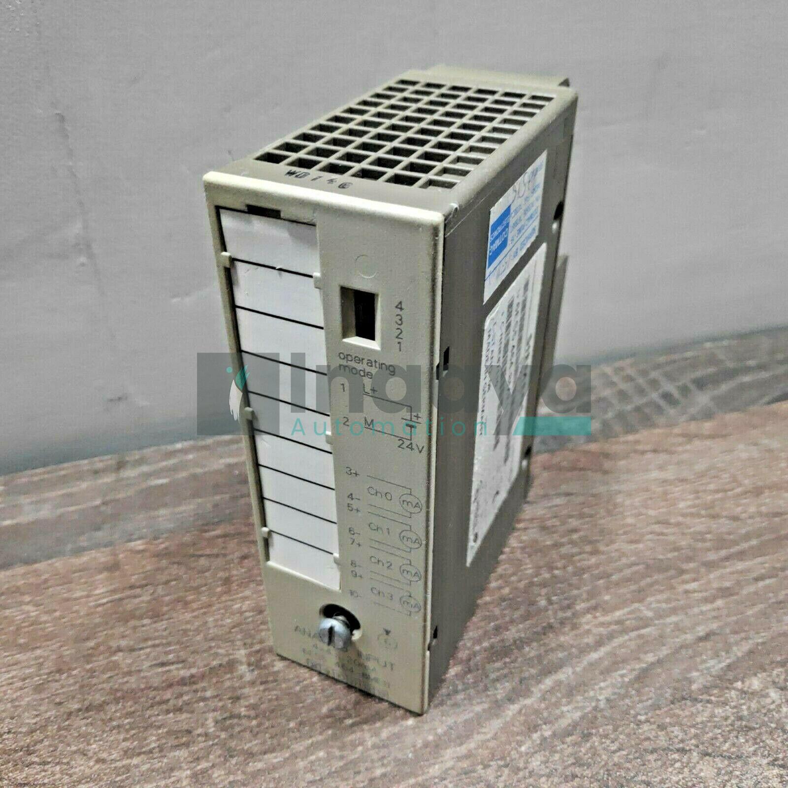 SIEMENS 6ES5464-8ME11 SIMATIC S5 4POINT ANALOG INPUT MODULE