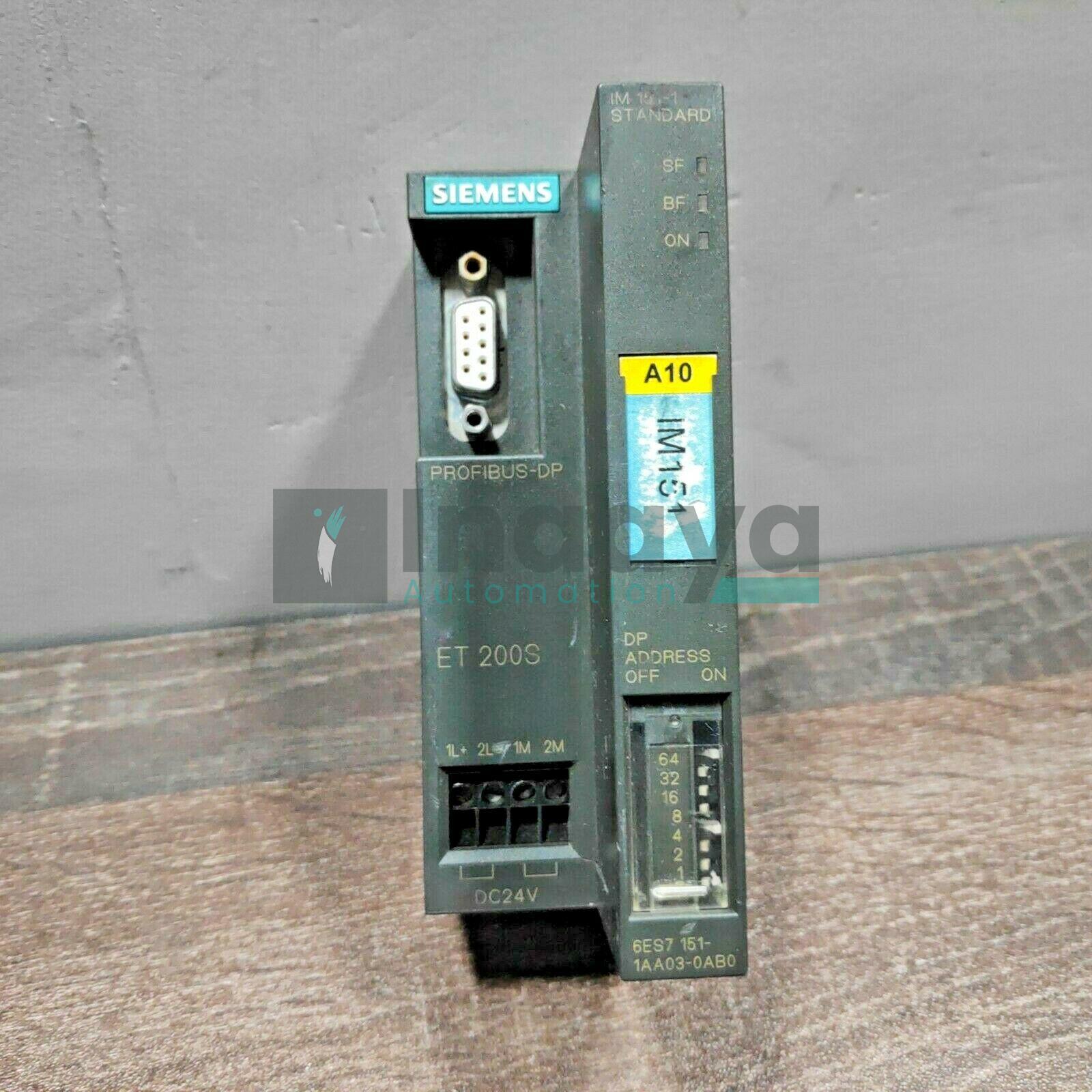SIEMENS 6ES7151-1AA03-0AB0 IM151-1 STANDARD ET200S SIMATIC DP INTERFACE MODULE