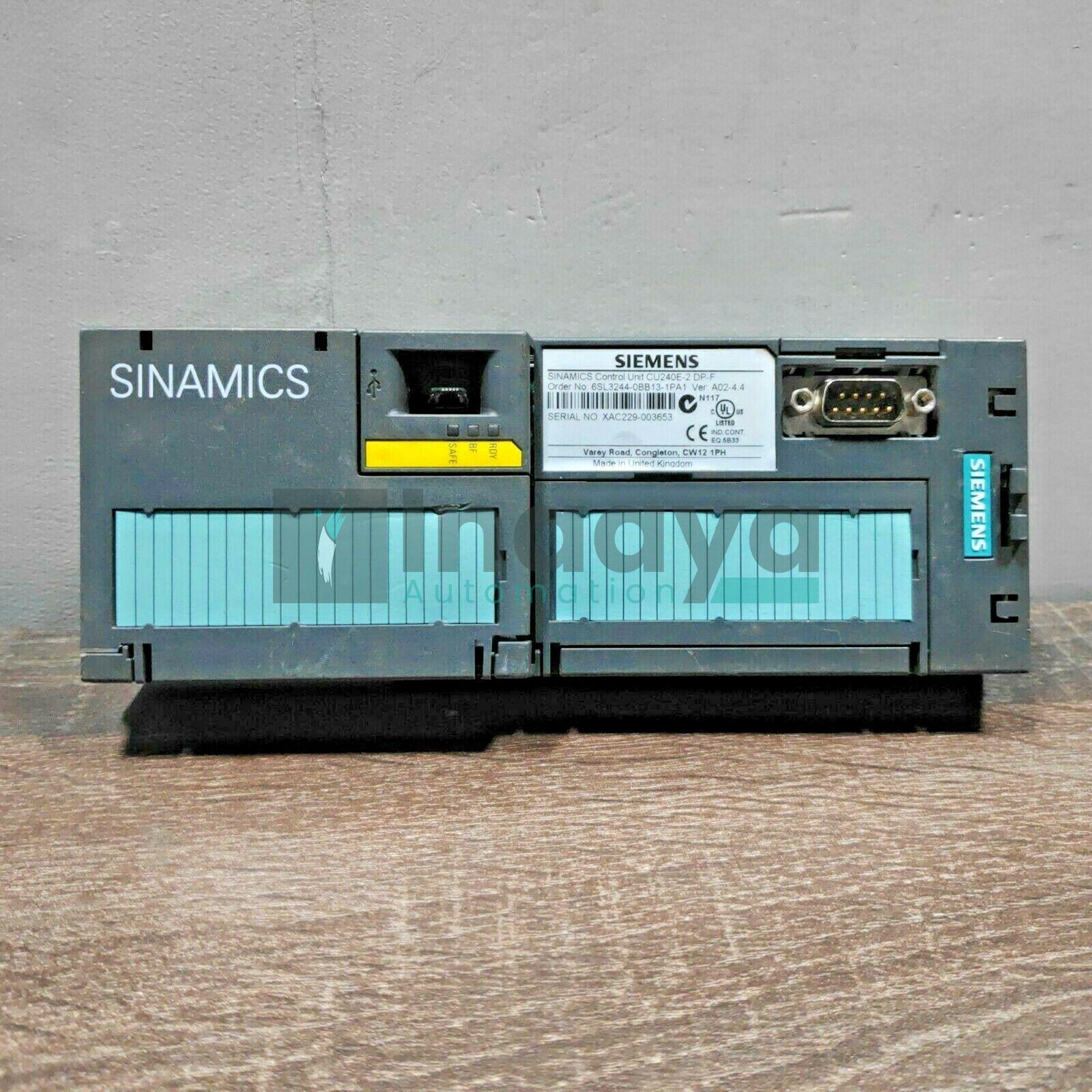 SIEMENS 6SL3244-0BB13-1PA1 SINAMICS CU240E-2 DP-F CONTROL UNIT