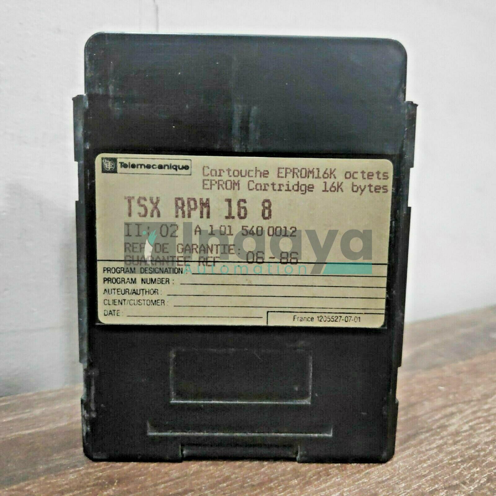 TELEMECANIQUE TSX RPM 168 MEMORY MODULE