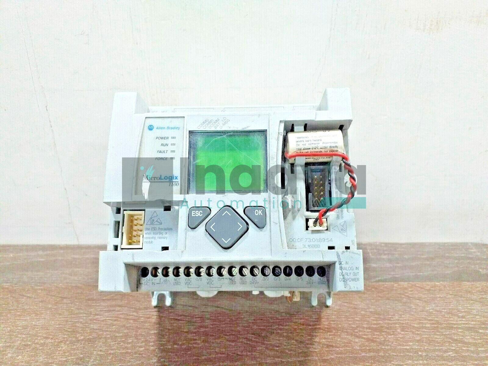 ALLEN BRADLEY 1763-L16BBB SER.B MICROLOGIX 1100 PLC