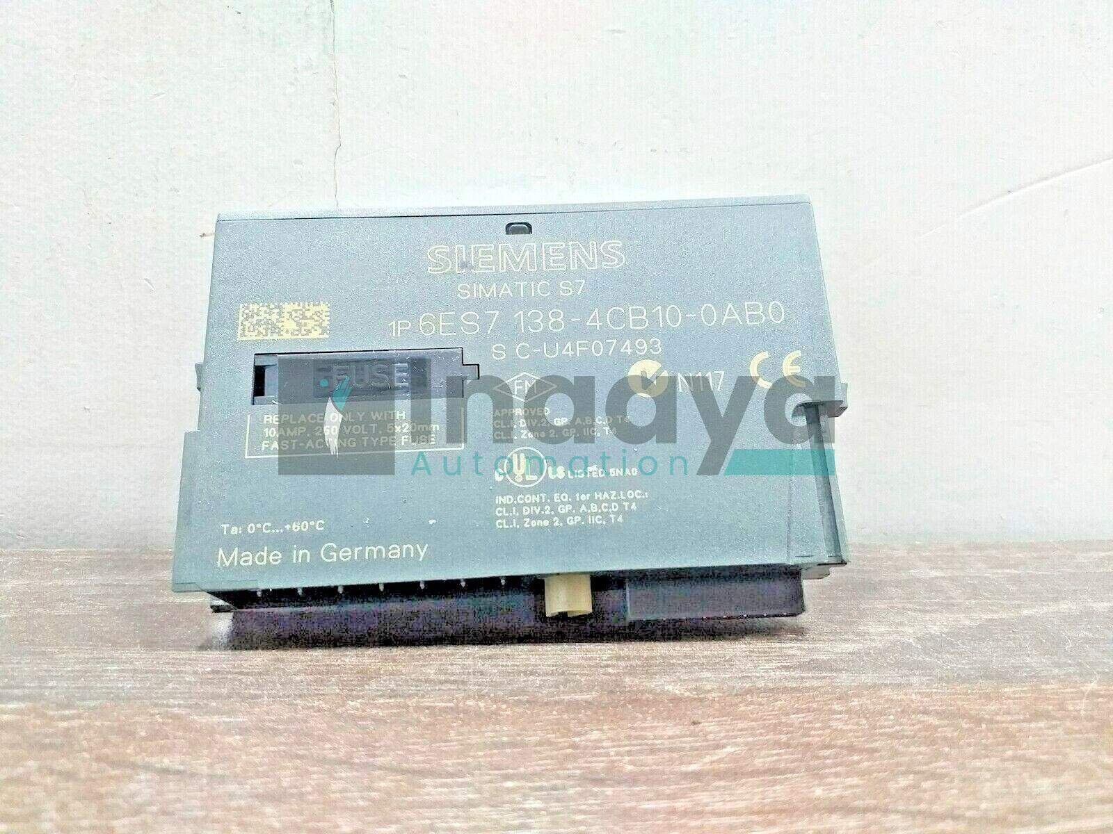 SIEMENS 6ES7138-4CB10-0AB0 POWER MODULE