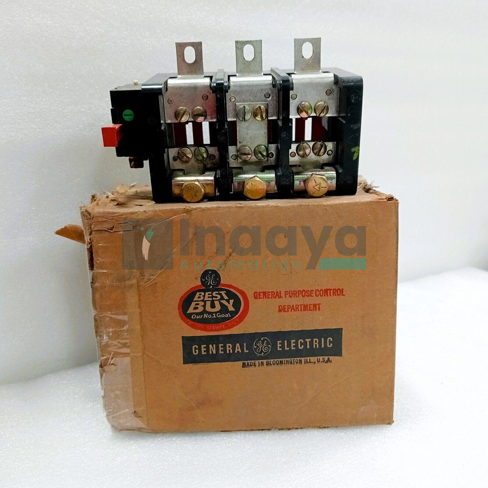 GENERAL ELECTRIC 224E510F OVERLOAD RELAY SIZE 4 3 POLE NEMA B600