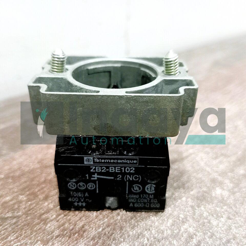 TELEMECANIQUE ZB2-BE102 CONTACT BLOCK HARMONY 22MM PUSH BUTTON ADD ON CONTACT BLOCK 1 NC SCREW CLAMP TERMINAL