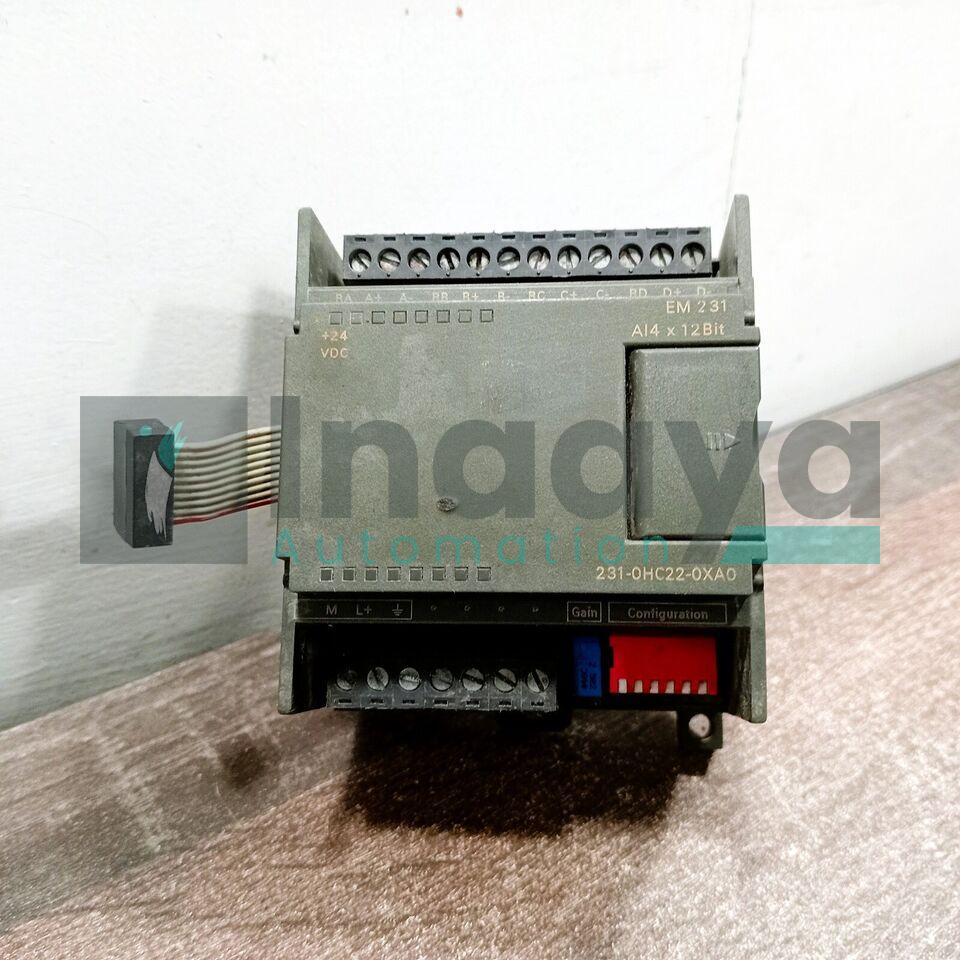 SIEMENS 6ES7231-0HC22-0XA0 ANALOG INPUT MODULE 4 POINT ANALOG 0-10 VDC 12 BIT CONVERTER