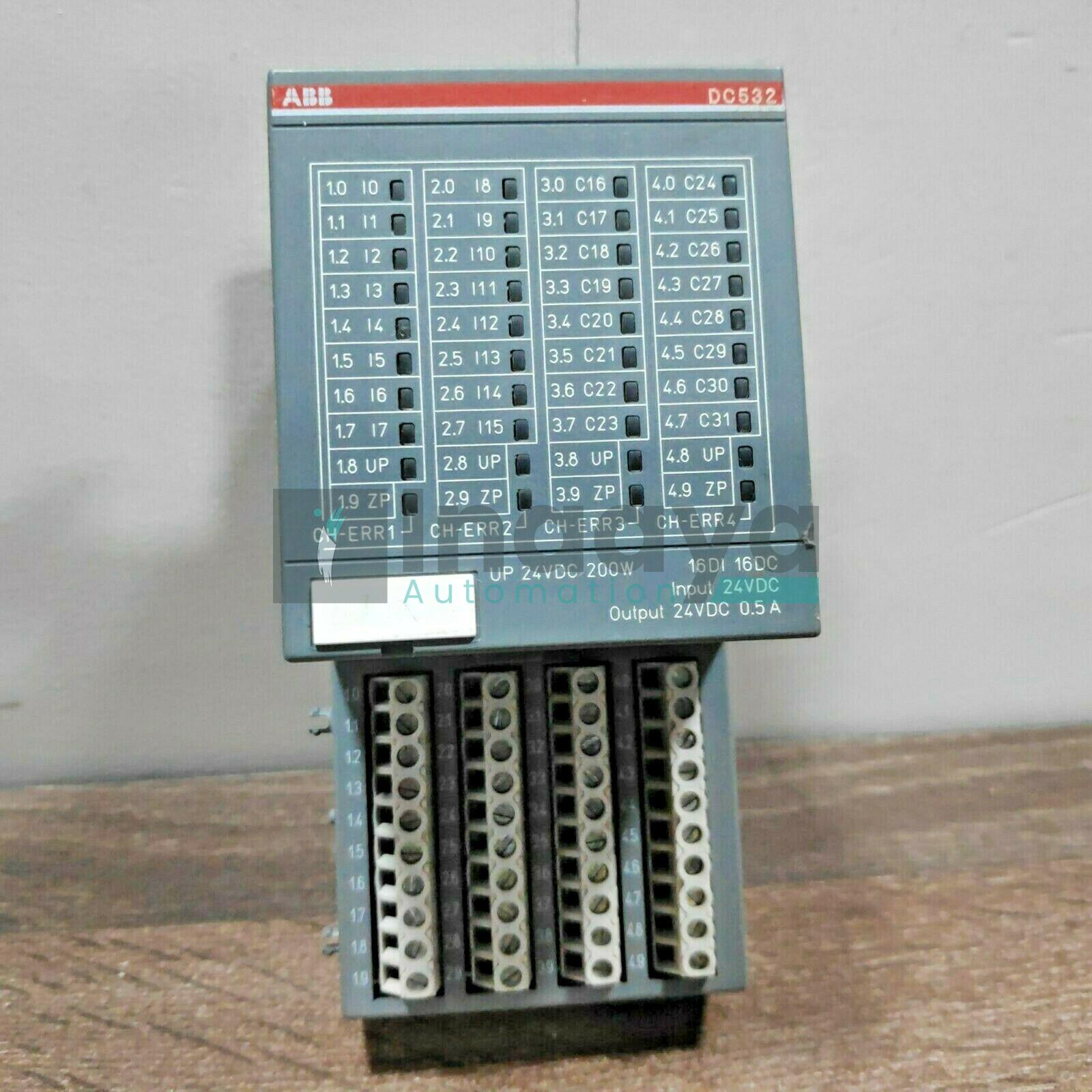 ABB 1SAP240100R0001 DC532 DIGITAL I/O MODULE WITH 1SAP212200R0001 TU515 I/O TERMINAL UNIT