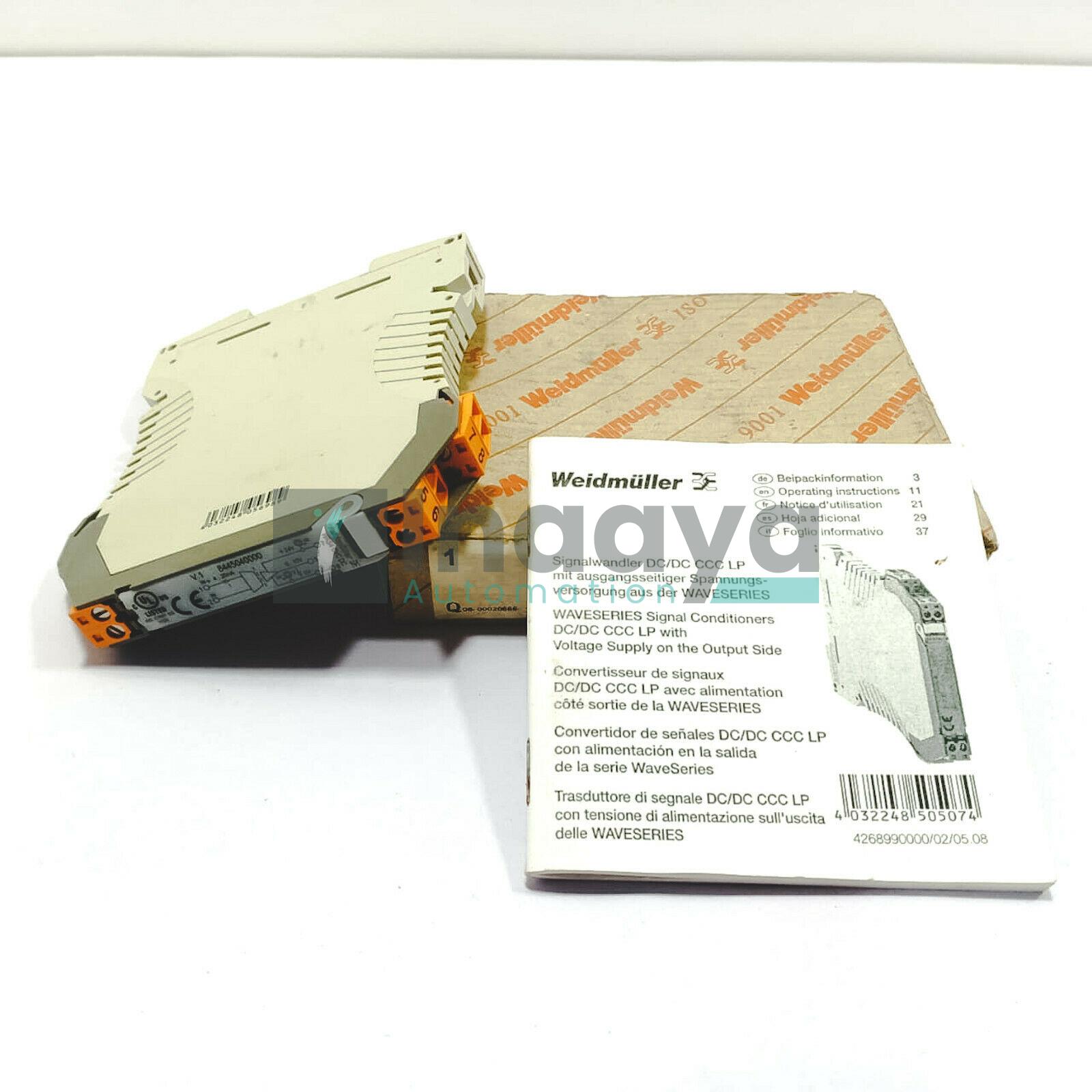 WEIDMULLER 8445040000 Signal converter insulator