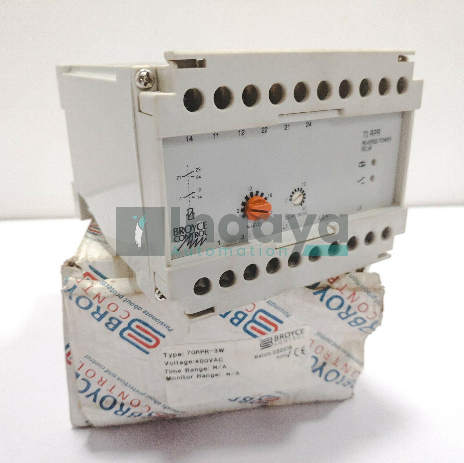 BROYCE CONTROL 70RPR-3WIRE-400VAC REVERSE POWER RELAY