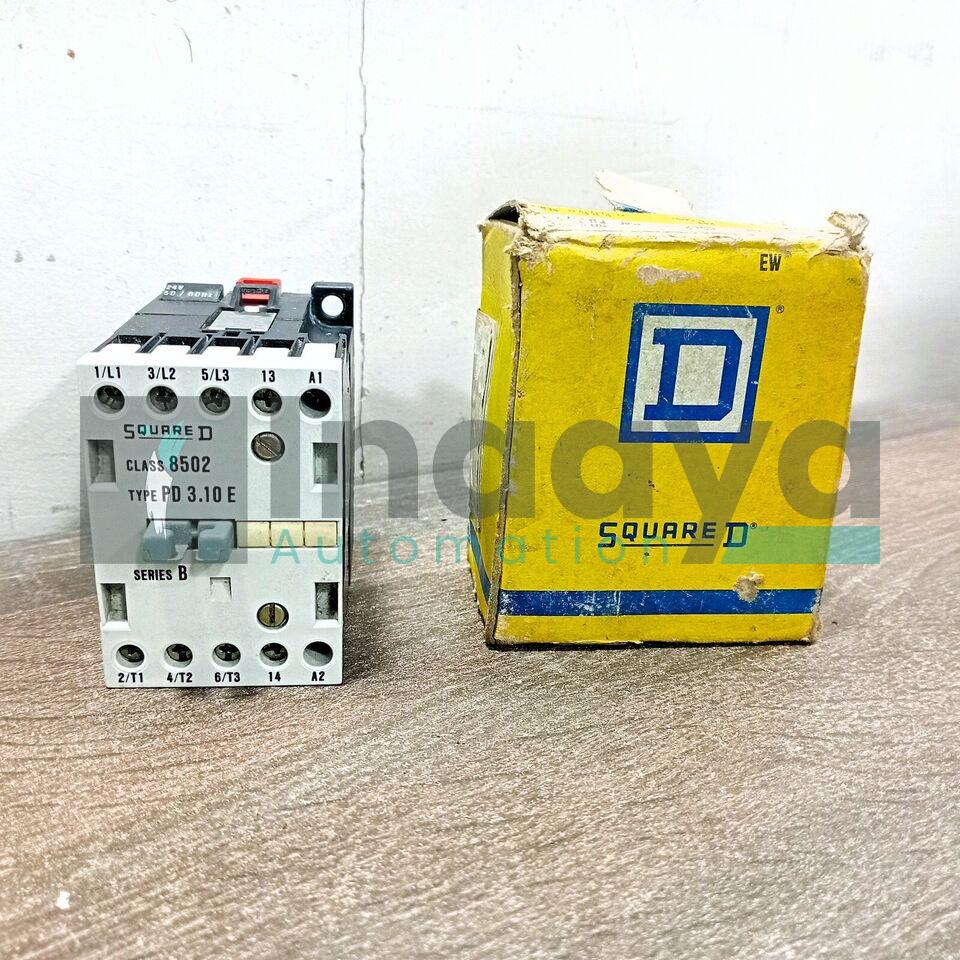 SQUARE D 8502 PD3.10E 220V 50/60HZ CONTACTOR 20 AMP 3 POLE 660 VAC COIL: 220 VAC 50/60 HZ