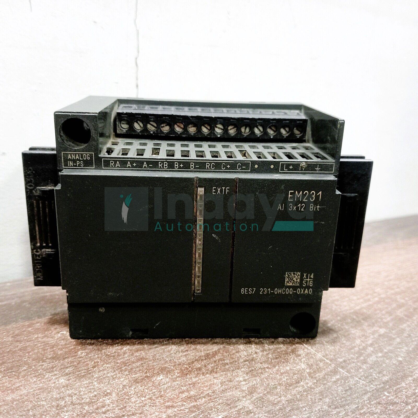 SIEMENS 6ES7231-0HC00-0XA0 ANALOG INPUT MODULE 20-28 VDC 3 POINT 12 BIT