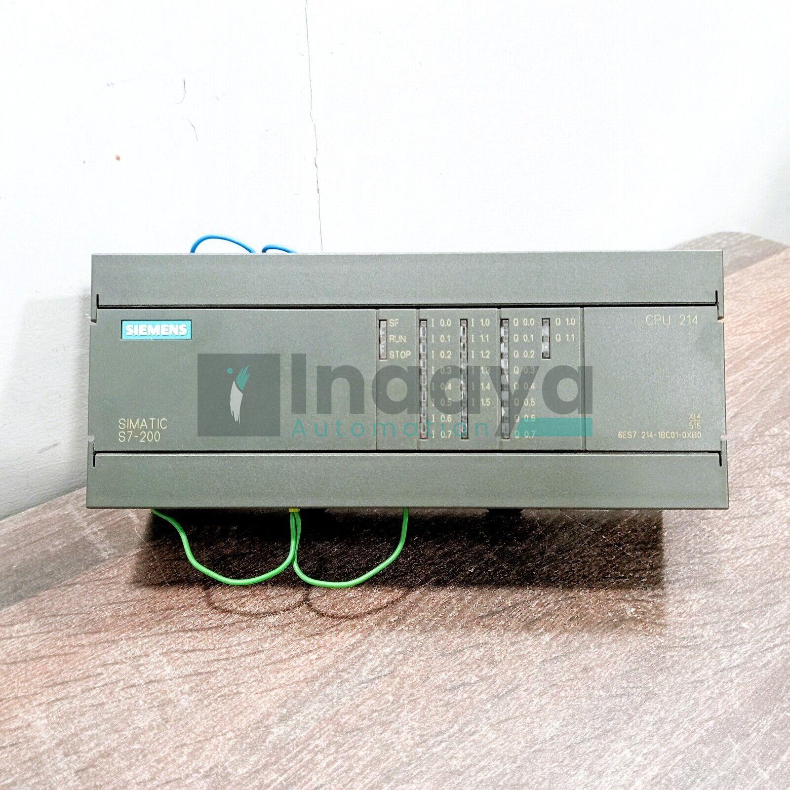 SIEMENS 6ES7214-1BC01-0XB0 BRICK PLC MODULE 27-200 SERIES 14 POINT INPUT 10 POINT OUTPUT 85-265 VAC
