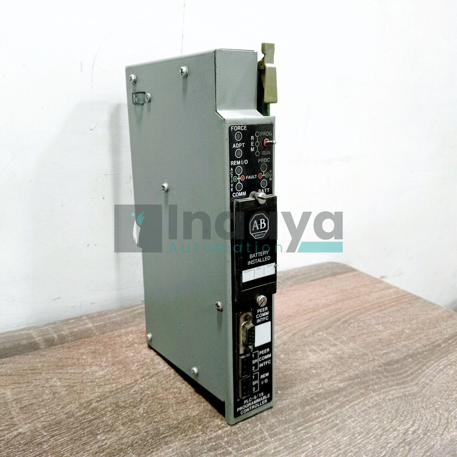 ALLEN BRADLEY 1785-LT PROCESSOR MODULE PLC-5/15 6 K WORD SRAM DH/RIO 2.5 AMP 5 VDC