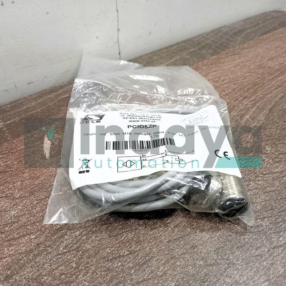 SELS PCID5ZP inductive sensor 5mm M18 brass flush PNP NO cable 2m 10-30VDC L76