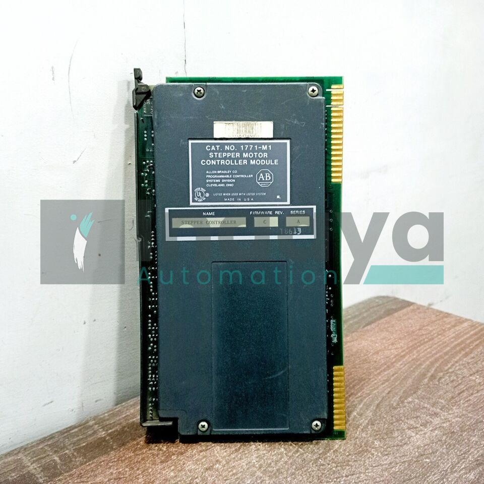 ALLEN BRADLEY 1771-M1 STEPPER MOTOR CONTROL MODULE 1.75 AMP 5 VDC STATUS LEDS