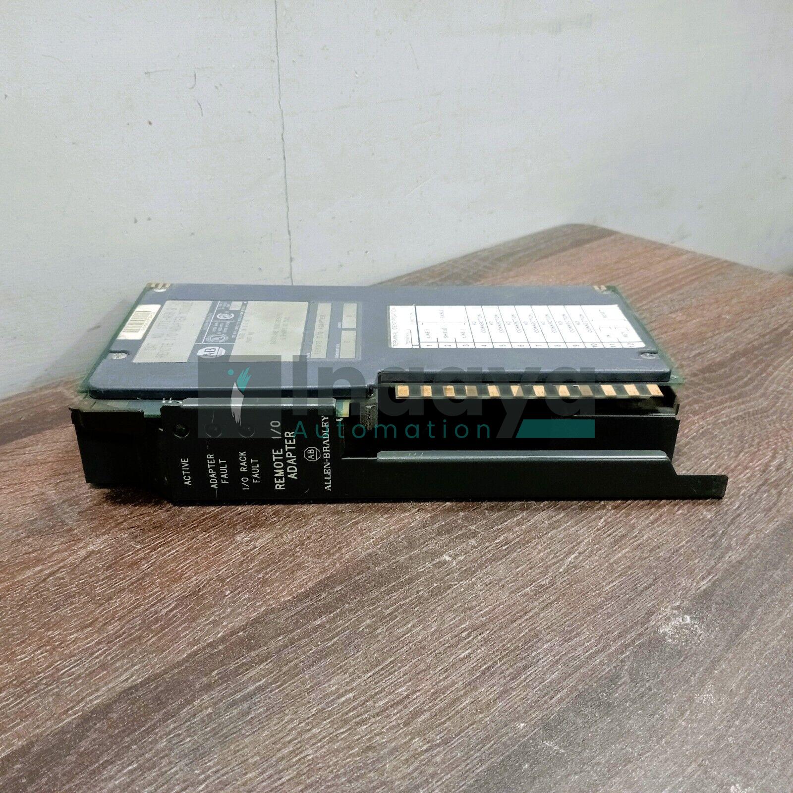 ALLEN BRADLEY 1771-ASB SER.B INPUT/OUTPUT ADAPTER MODULE REMOTE I/O UNIVERSAL REMOTE PLC 1.2 AMP 5 VDC