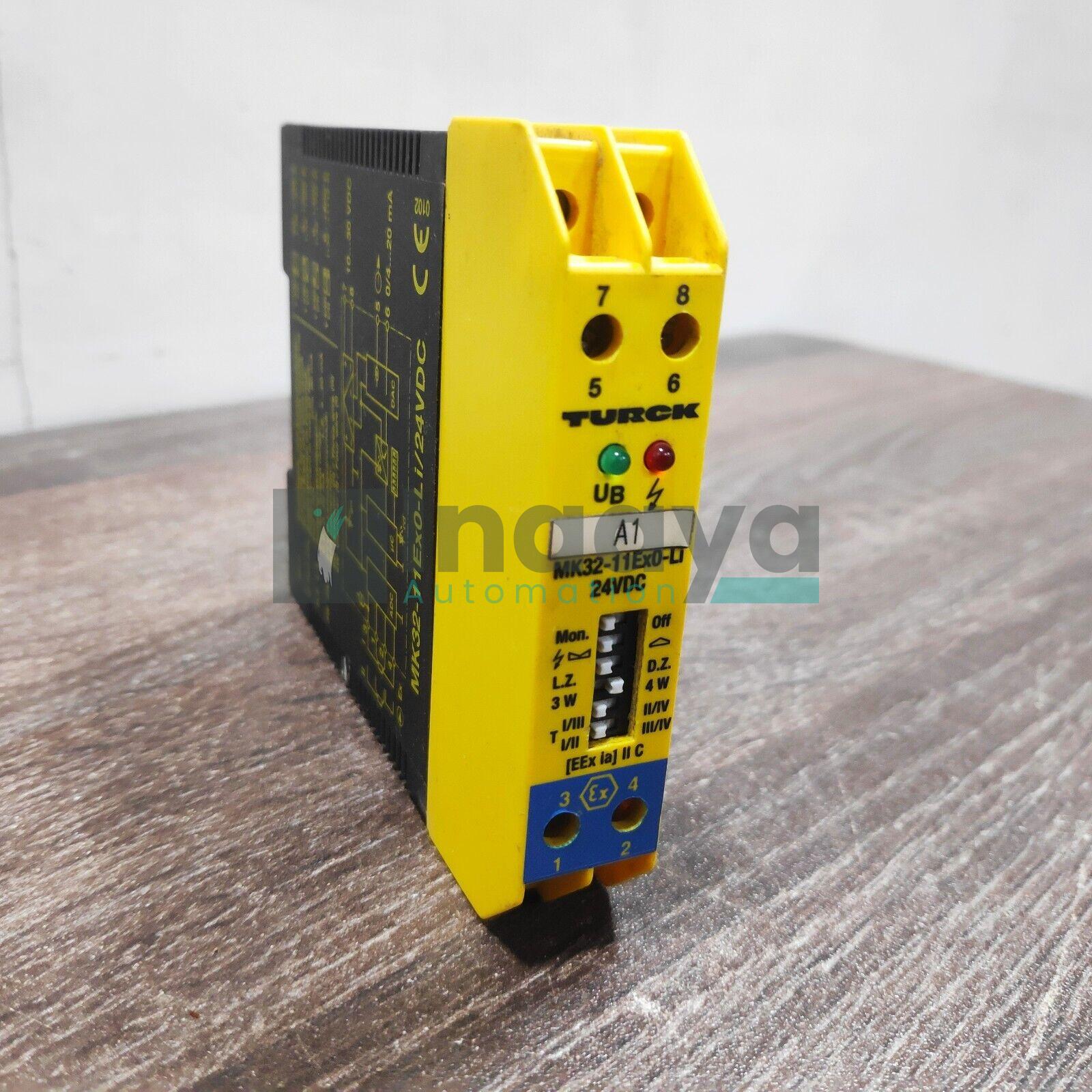 TURCK MK32-11EX0-LI/24VDC PT100 SERIES MEASURING AMPLIFIER SINGLE CHANNEL 24VDC 50MA 4-ADJUSTABLE MEASURING RANGES