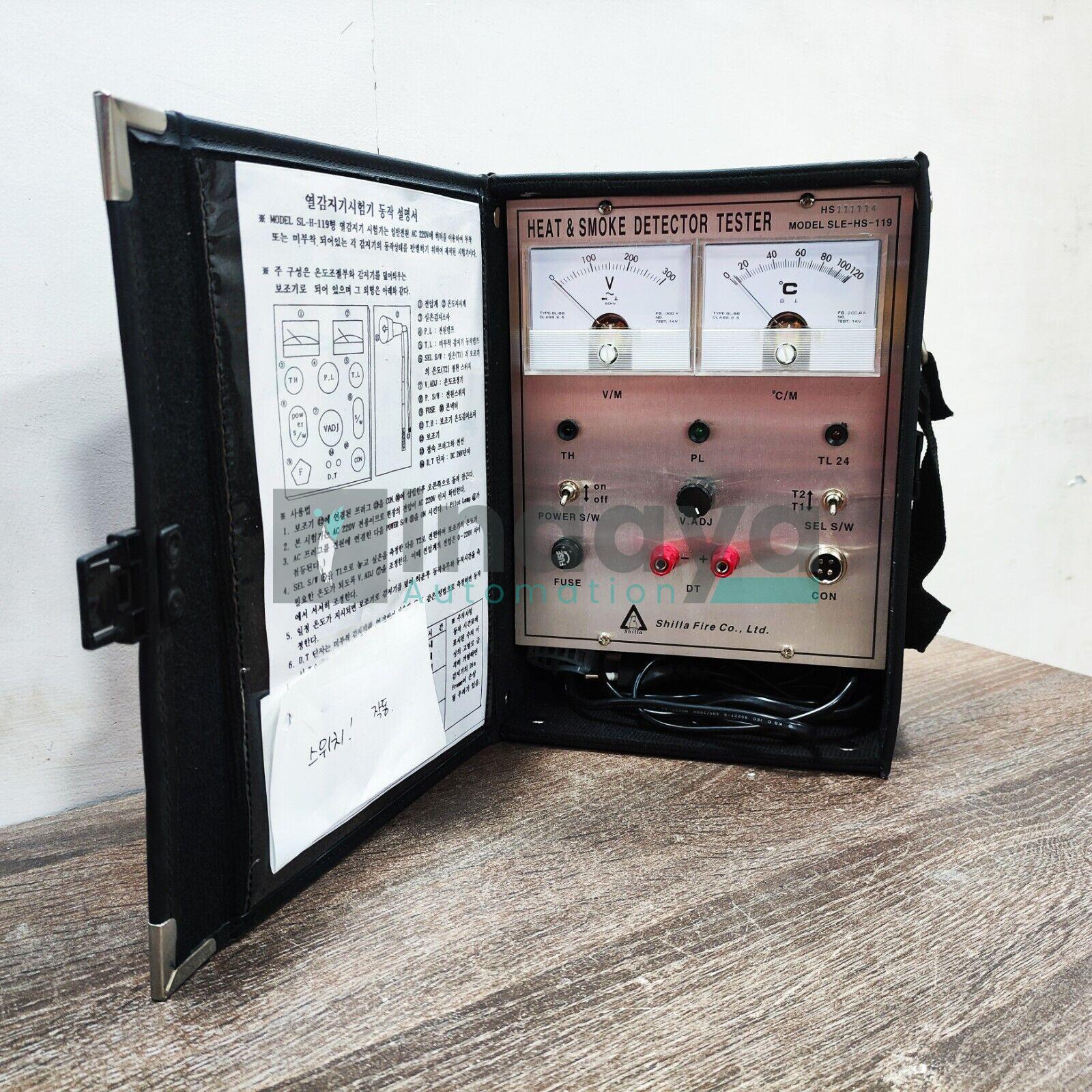 SHILLA FIRE CO. LTD. SLE-HS-119 HEAT & SMOKE DETECTOR TESTER