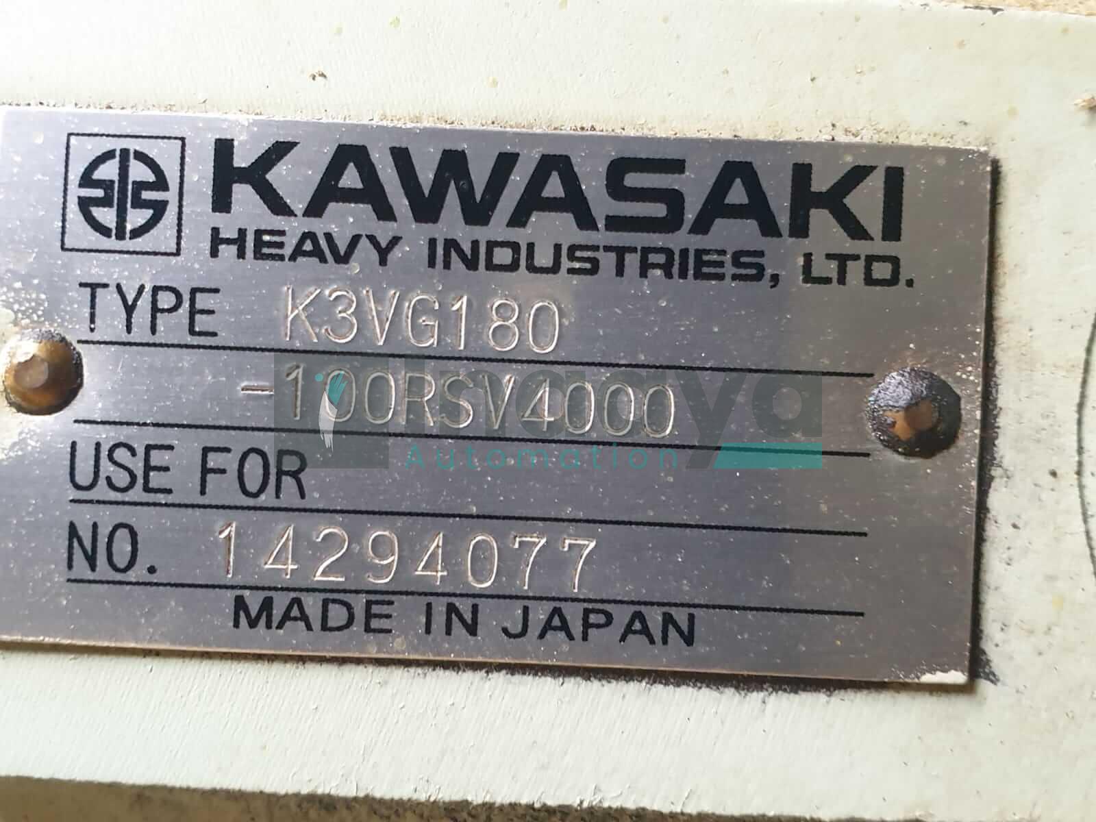 KAWASAKI K3VG series Axial Piston Pumps (Open Loop) - K3VG180-100RSV4000